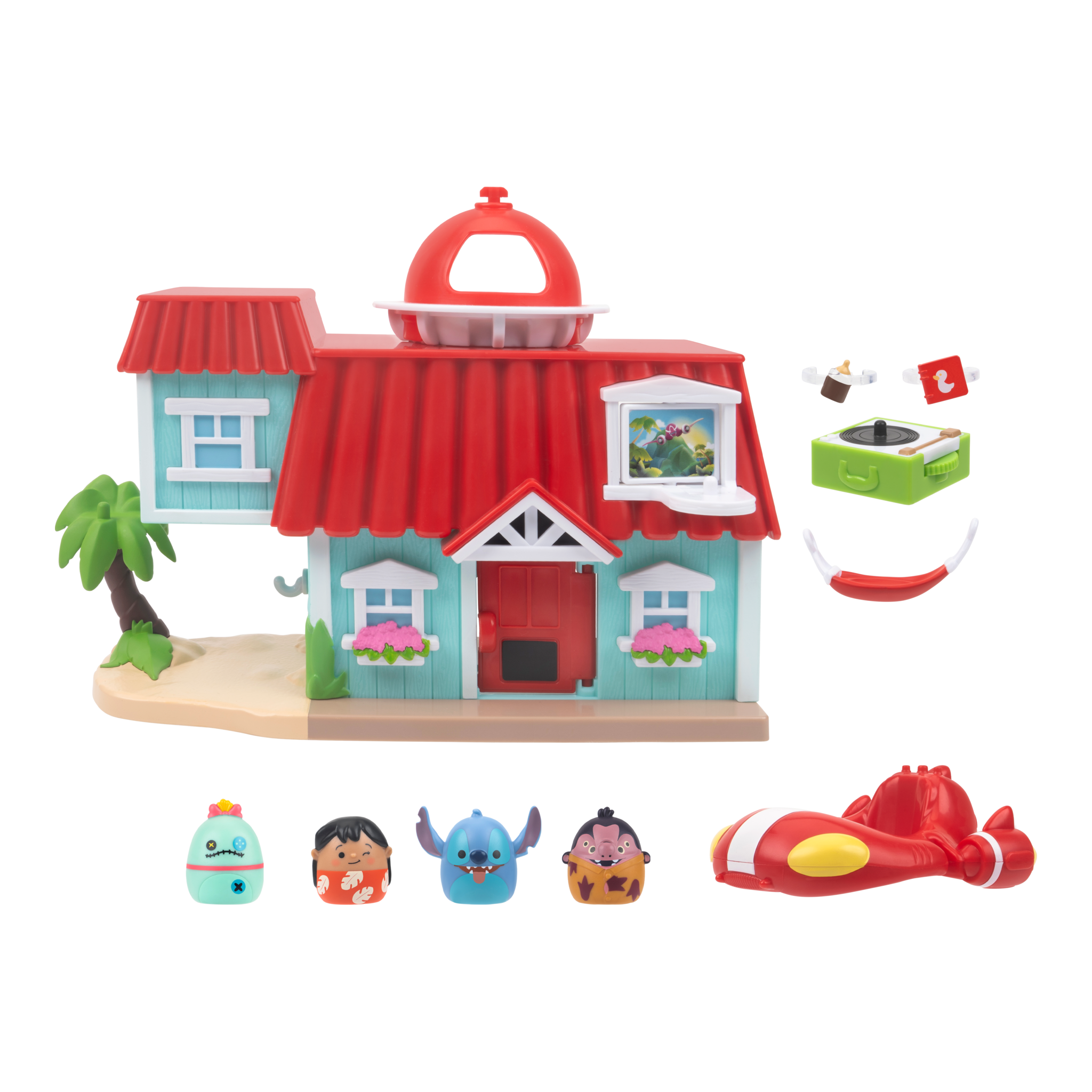 Squish-a-longs Disney Stitch Lilo's House Playset