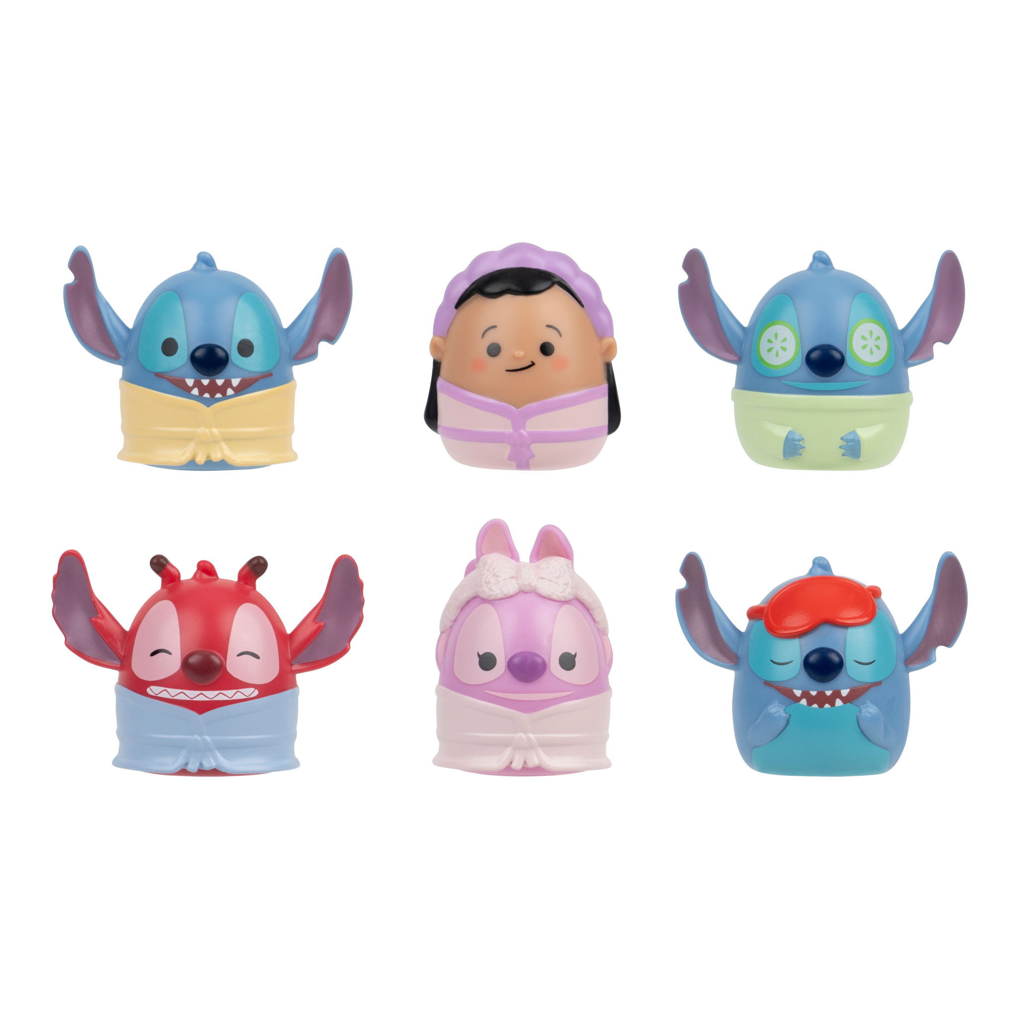 Squishmallows Disney Stitch Squish-a-longs Mini-Squish 6-Pack Style 3 Wave 1