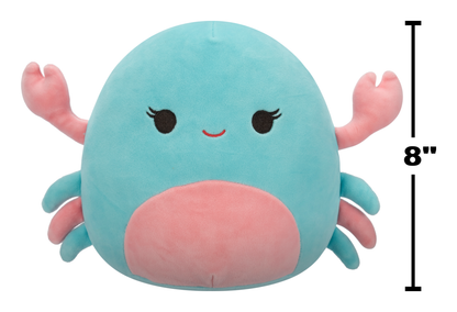 Squishmallows - 8in Isler the Pink and Mint Crab