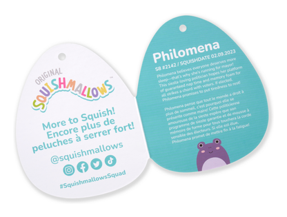 Squishmallows - 8in Philomena the Purple Toad
