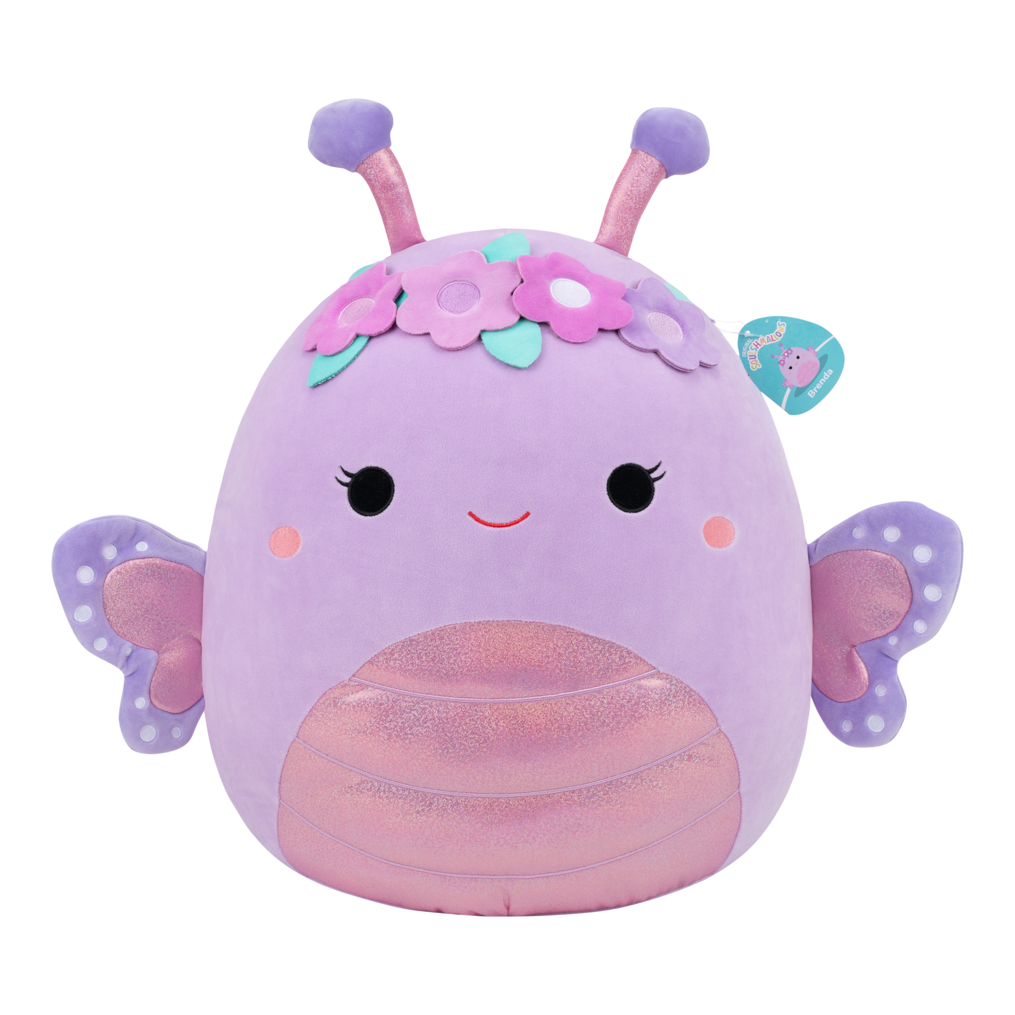 Squishmallows Brenda Purple Butterfly 20-Inch Jumbo Plush