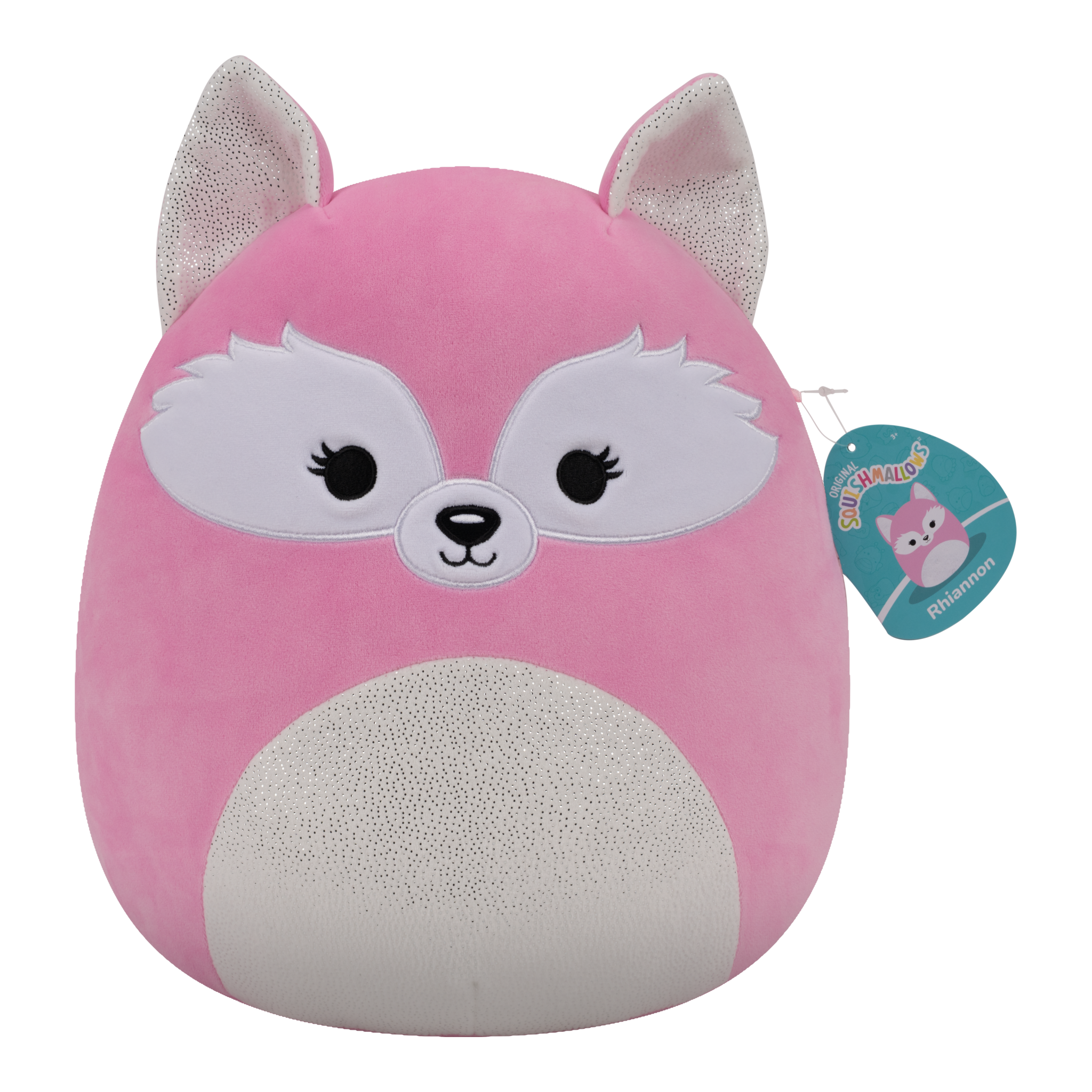 Squishmallows Rhiannon Pink Fox 12-Inch Medium Plush