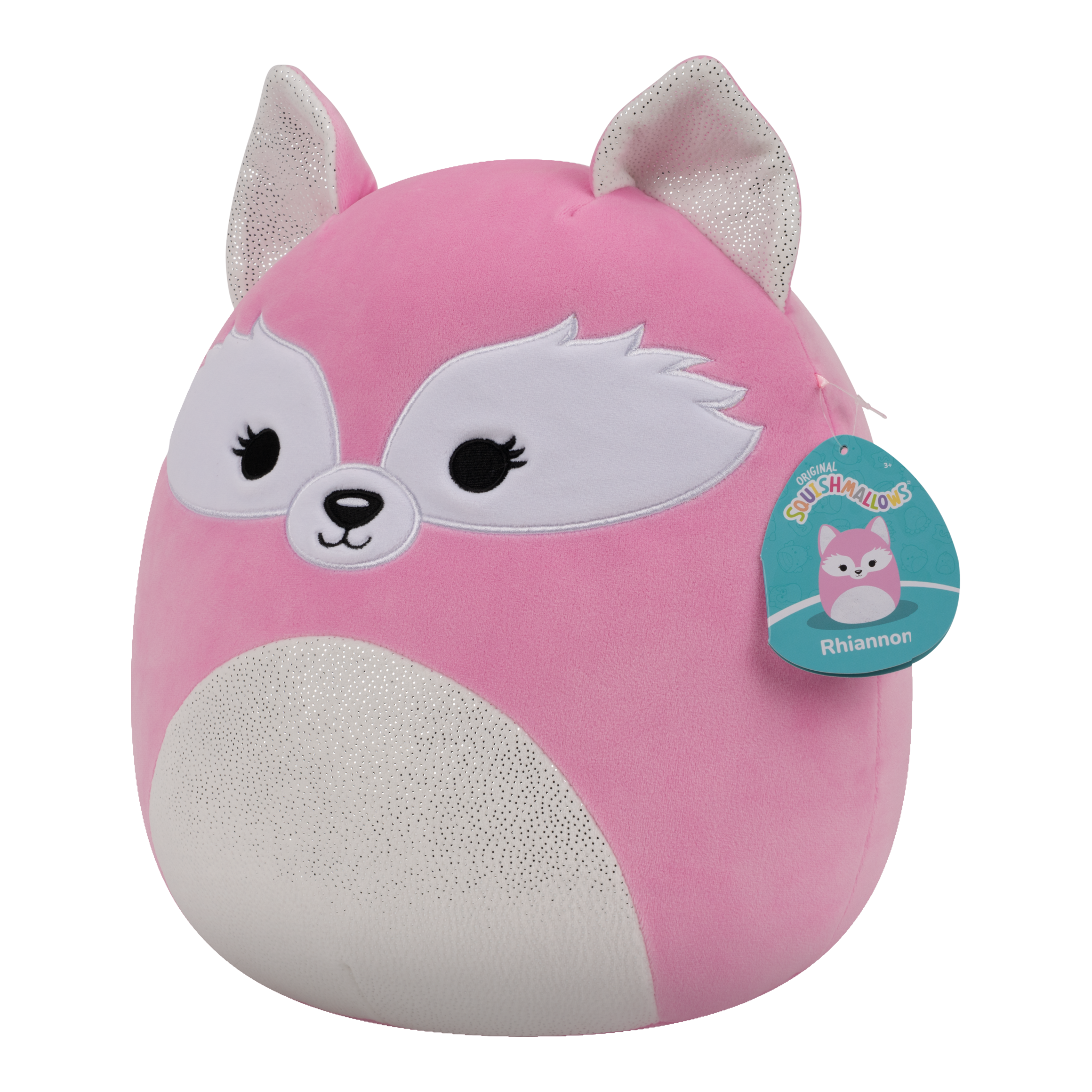 Squishmallows Rhiannon Pink Fox 12-Inch Medium Plush