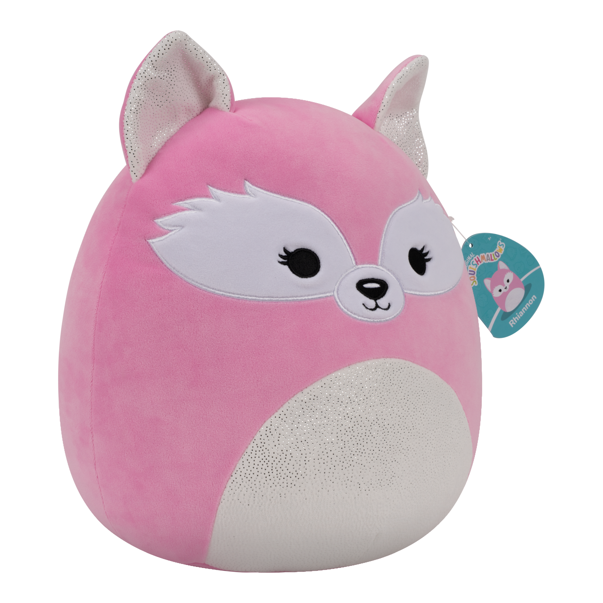 Squishmallows Rhiannon Pink Fox 12-Inch Medium Plush