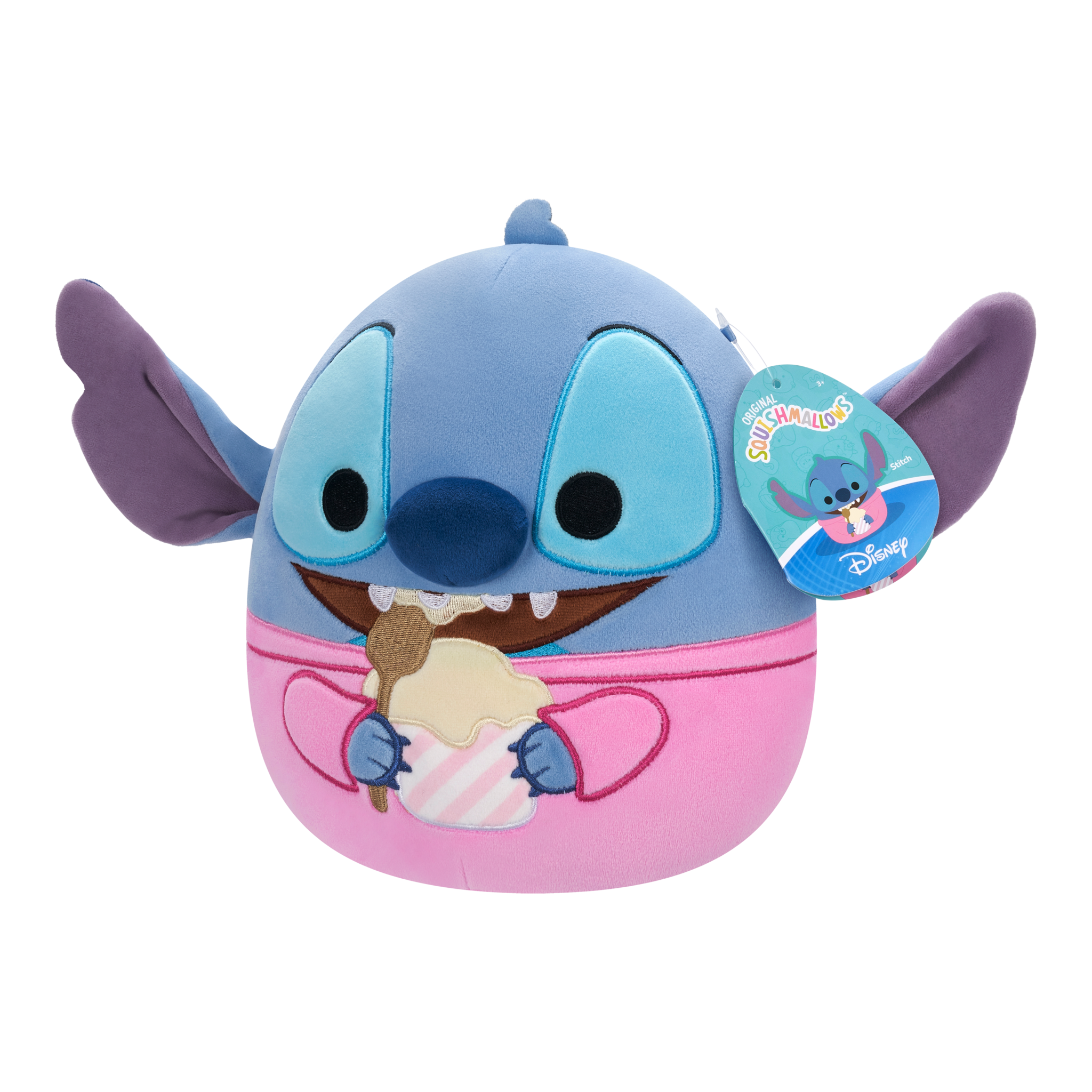Squishmallows Disney Stitch Eating Ice Cream 8-Inch Plush