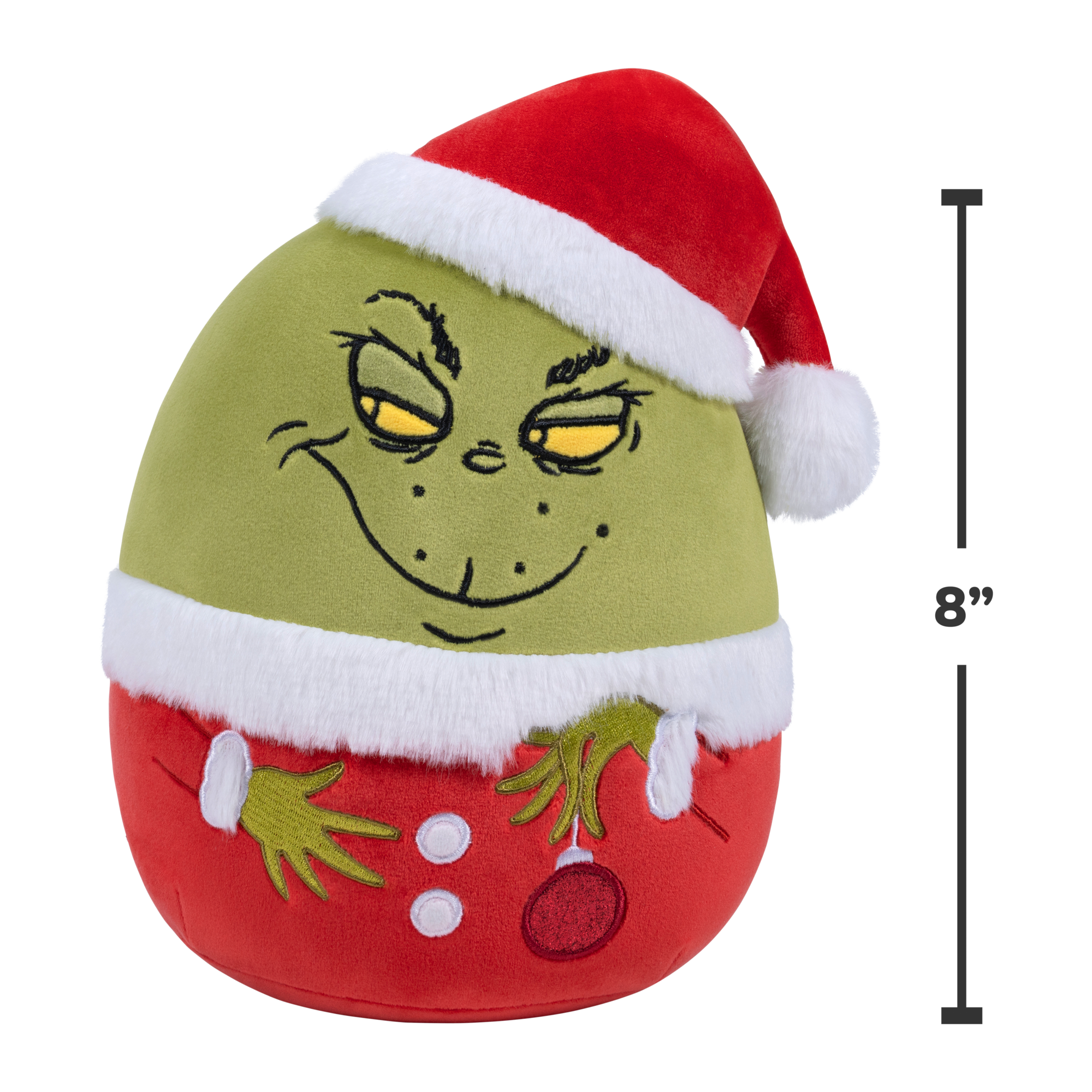 Squishmallows The Grinch in Santa Hat 8-Inch Plush