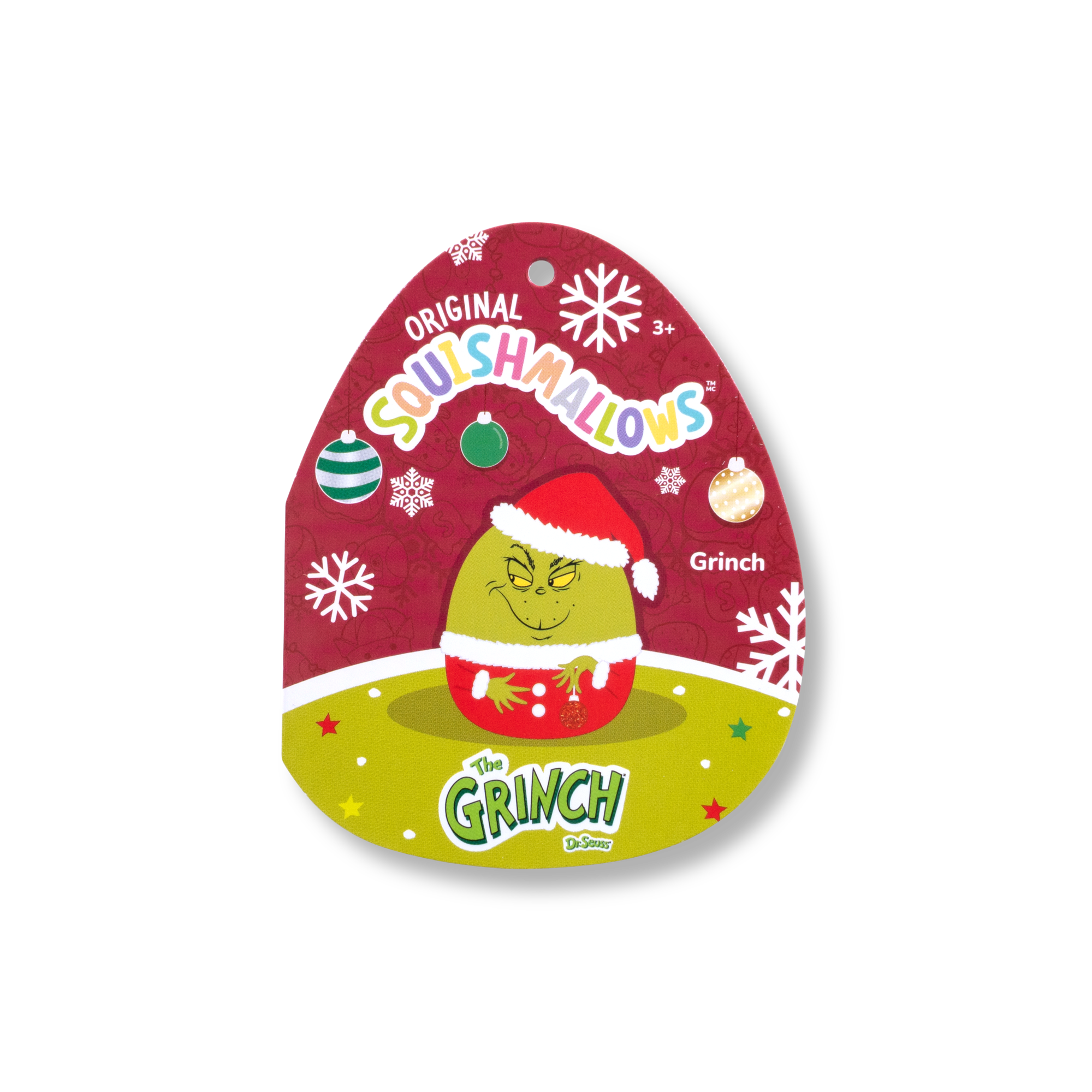 Squishmallows The Grinch in Santa Hat 8-Inch Plush