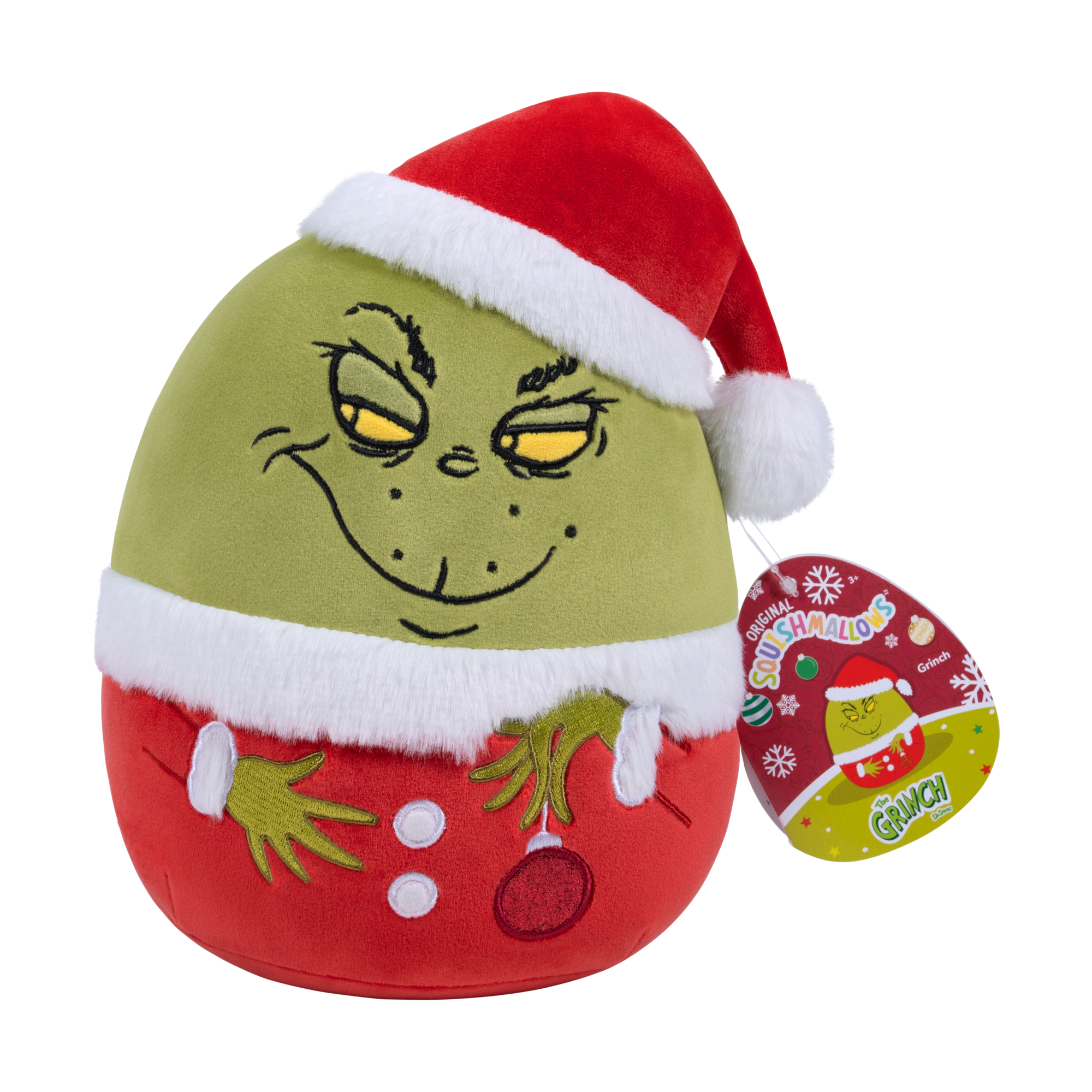 Squishmallows The Grinch in Santa Hat 8-Inch Plush