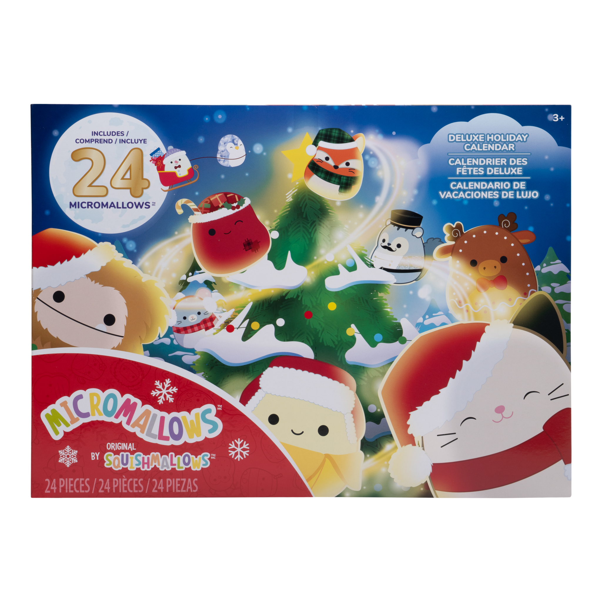 Squishmallows Micromallows 24-Day Holiday Advent Calendar – 24 Mini Plush Toys