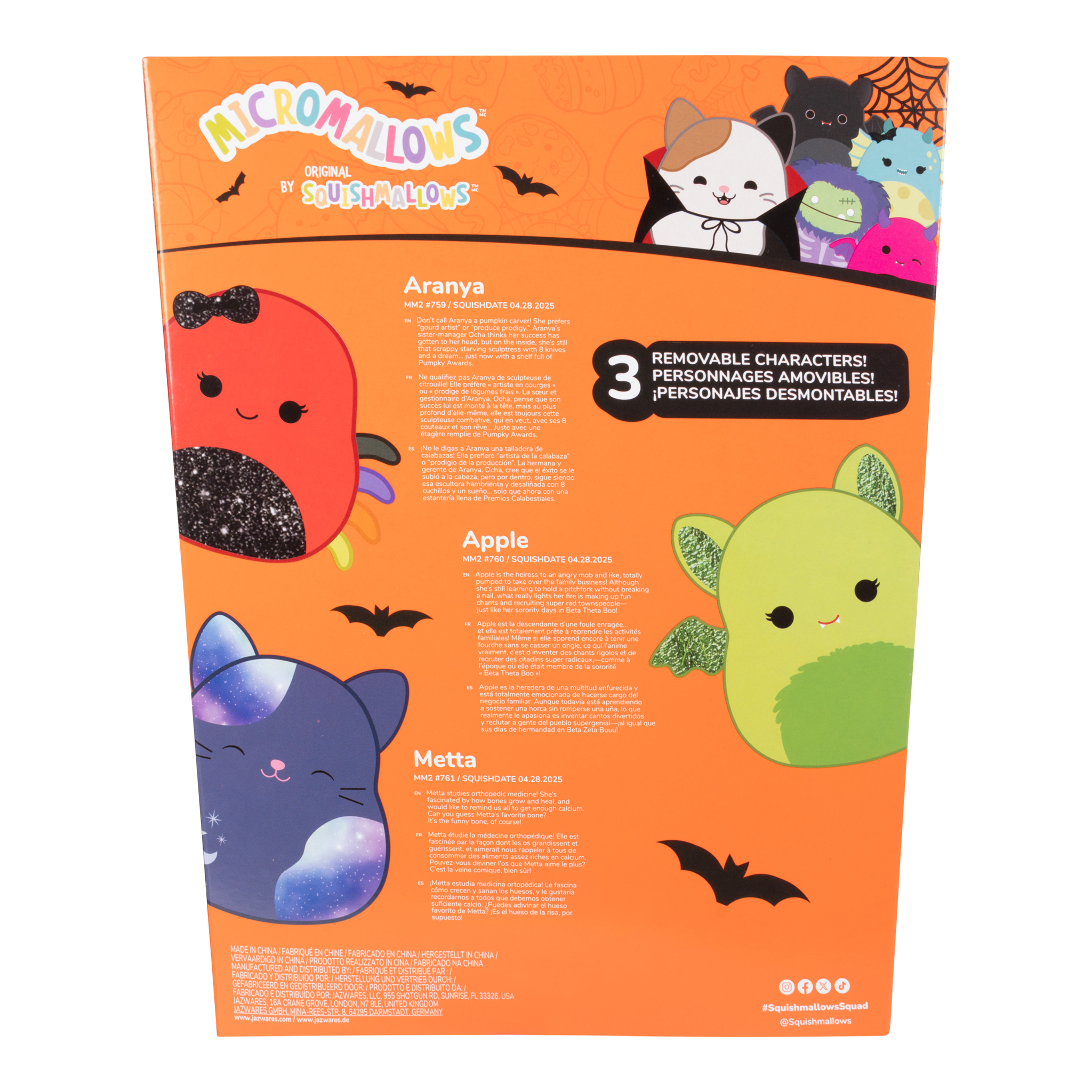 Squishmallows Micromallows 2.5-Inch Halloween Plush Bouquet
