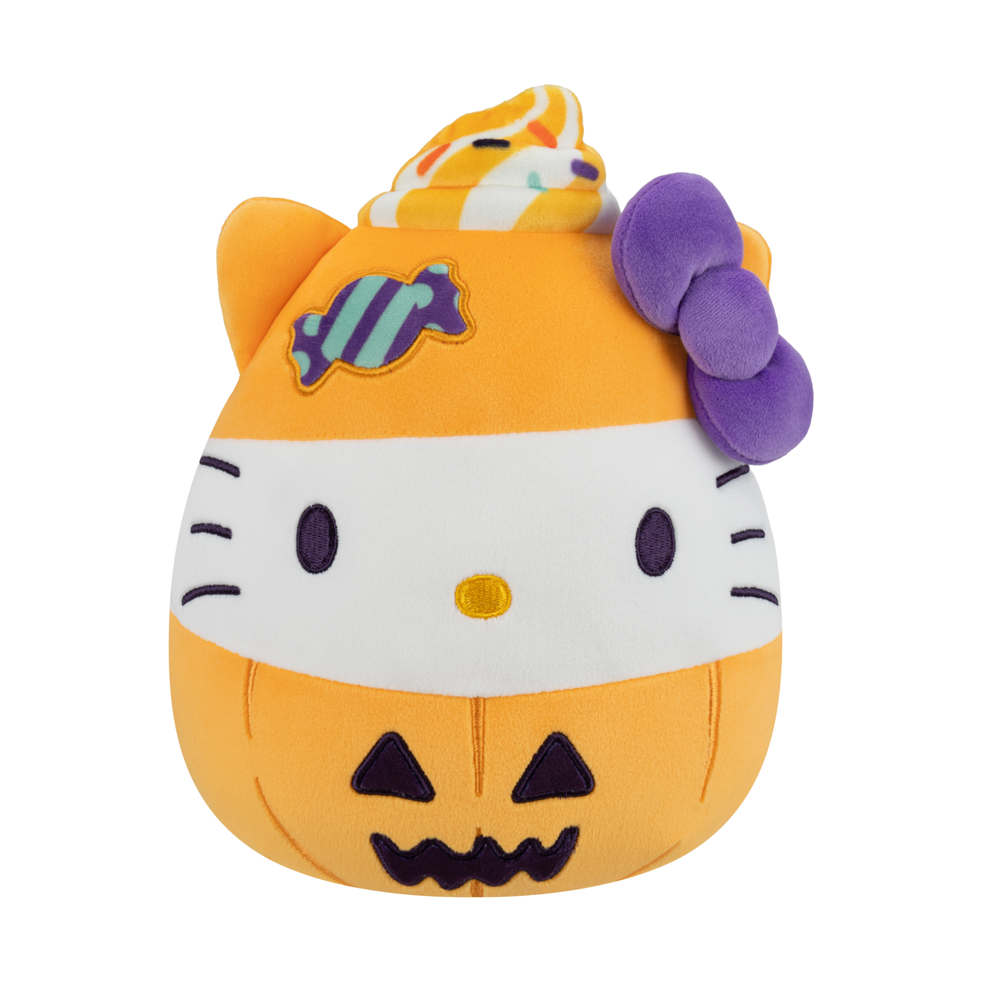 Squishmallows 8-Inch Hello Kitty Halloween Pumpkin Plush