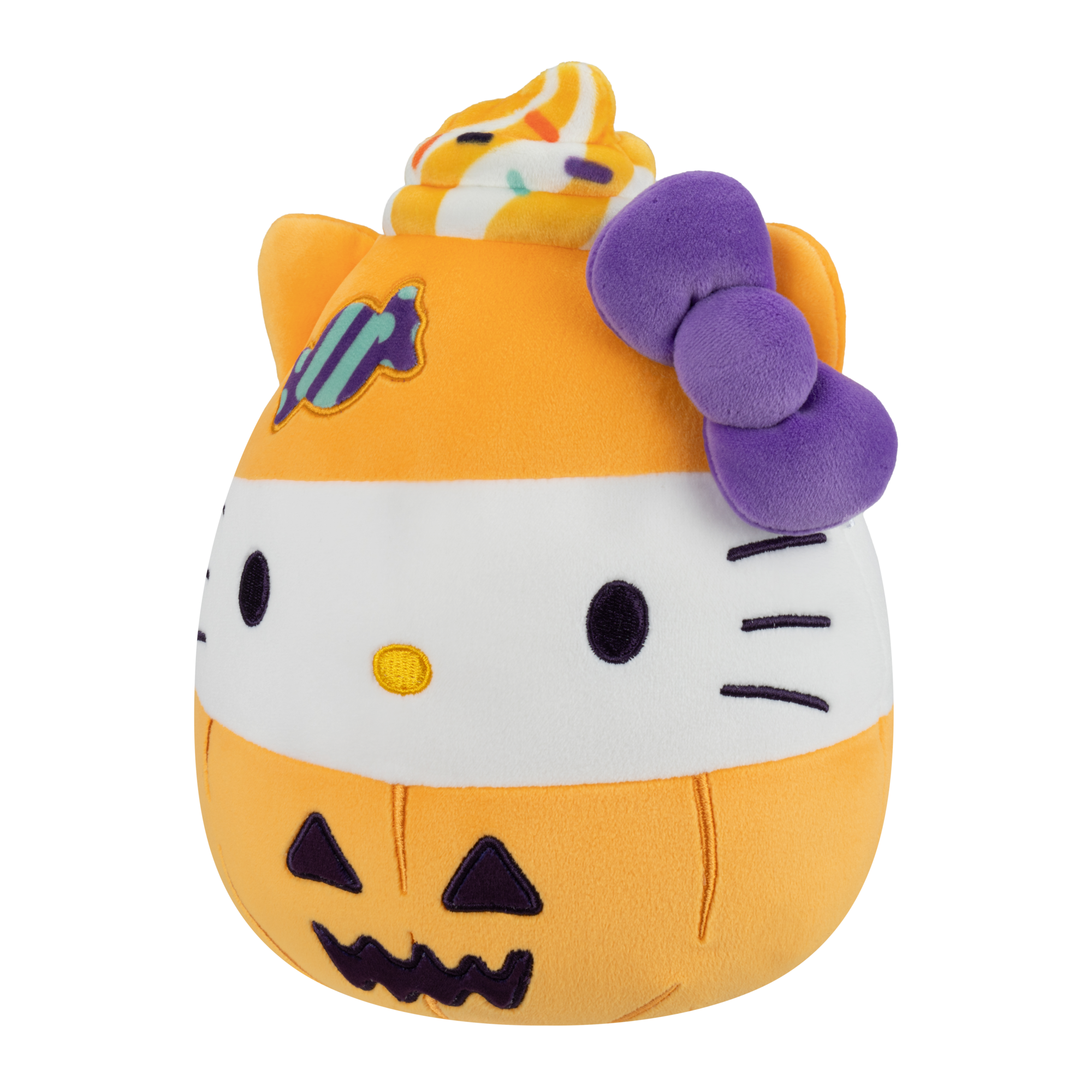 Squishmallows 8-Inch Hello Kitty Halloween Pumpkin Plush