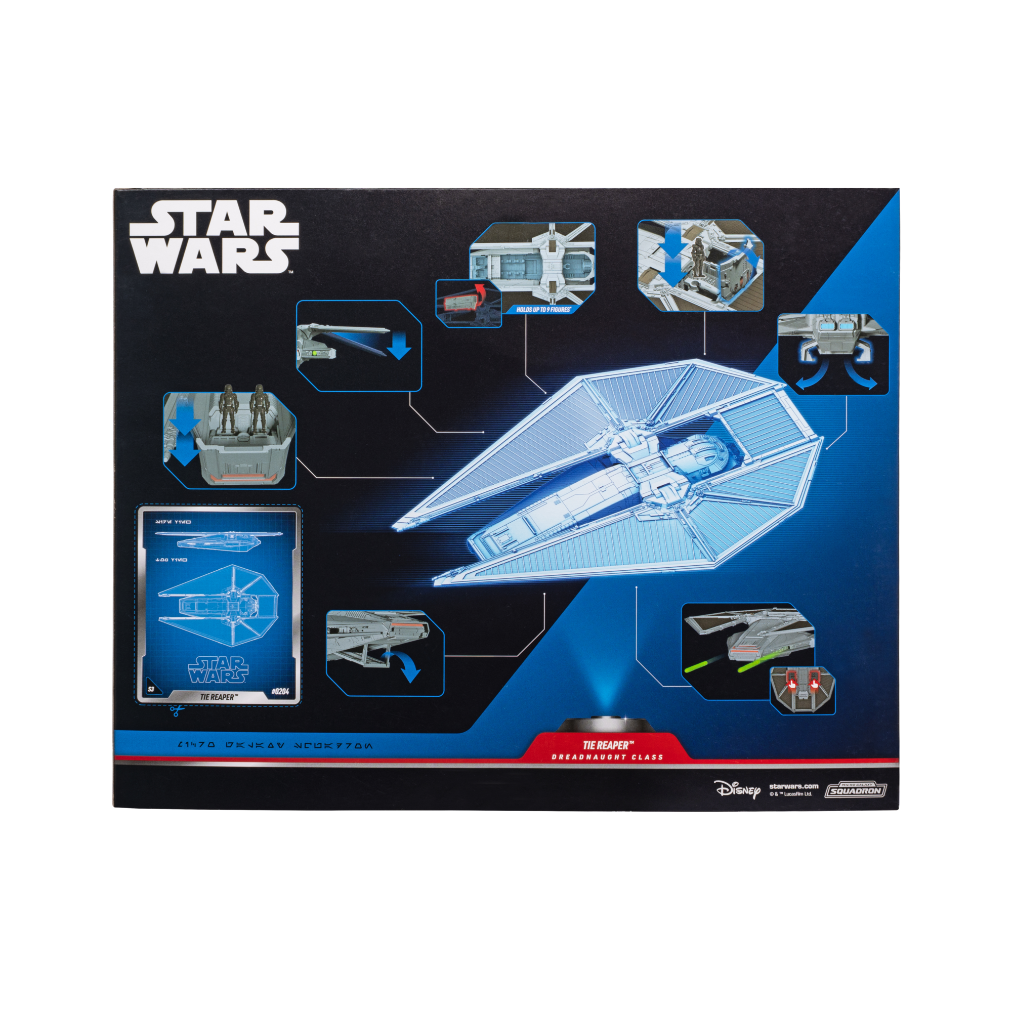 Star Wars Micro Galaxy Squadron TIE Reaper Attack Lander 9-Inch Vehicle