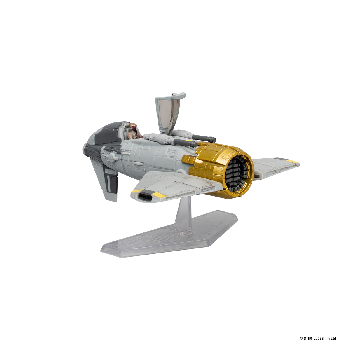 Star Wars Micro Galaxy Squadron Fiend Fighter with Star Navigator Guard