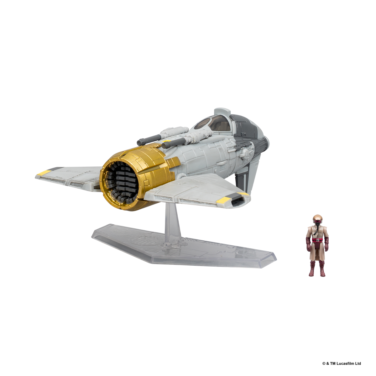 Star Wars Micro Galaxy Squadron Fiend Fighter with Star Navigator Guard