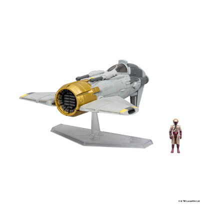 Star Wars Micro Galaxy Squadron Fiend Fighter with Star Navigator Guard