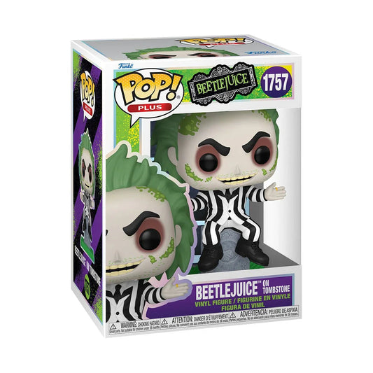 Funko Pop! Vinyl Plus Beetlejuice on Tombstone (Glow)