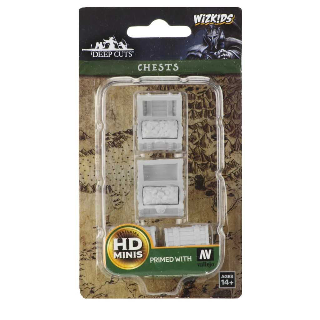 WizKids Deep Cuts Unpainted Miniatures: Chests