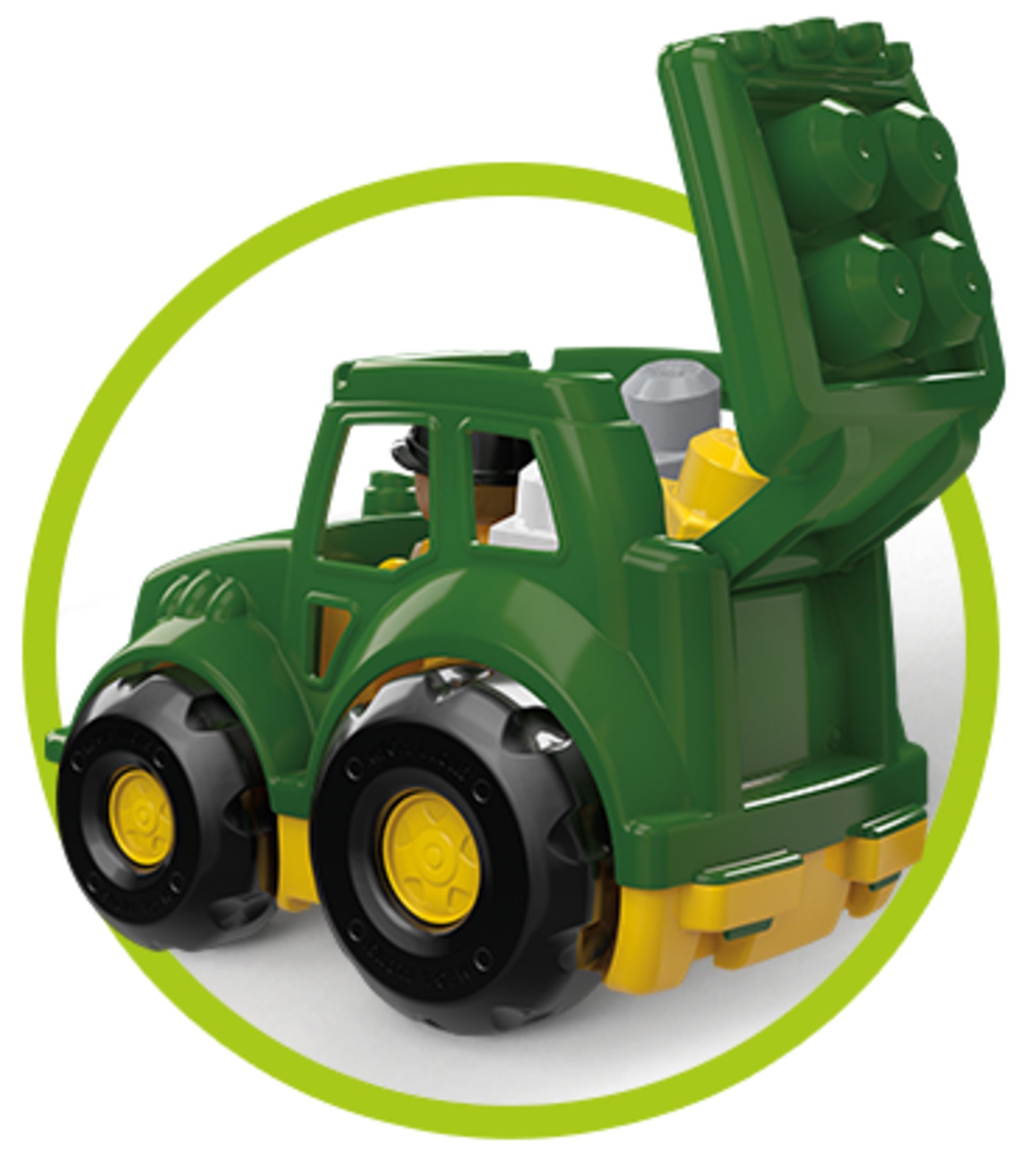MEGA BLOKS John Deere Little Tractor Building Set