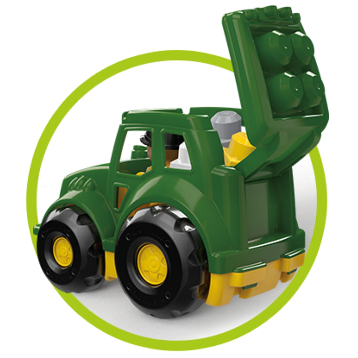 MEGA BLOKS John Deere Little Tractor Building Set