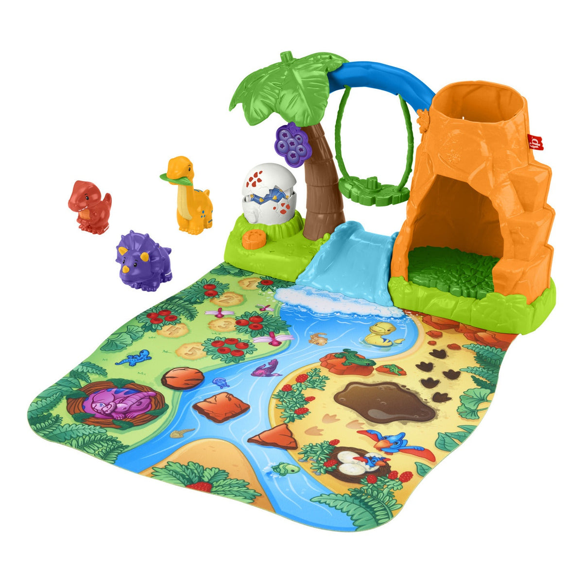 Fisher-Price Little People Dinosaur Village & Play Mat Playset