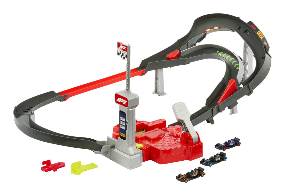 Hot Wheels Formula 1 Sprint Race Circuit Track Set with 3 Cars