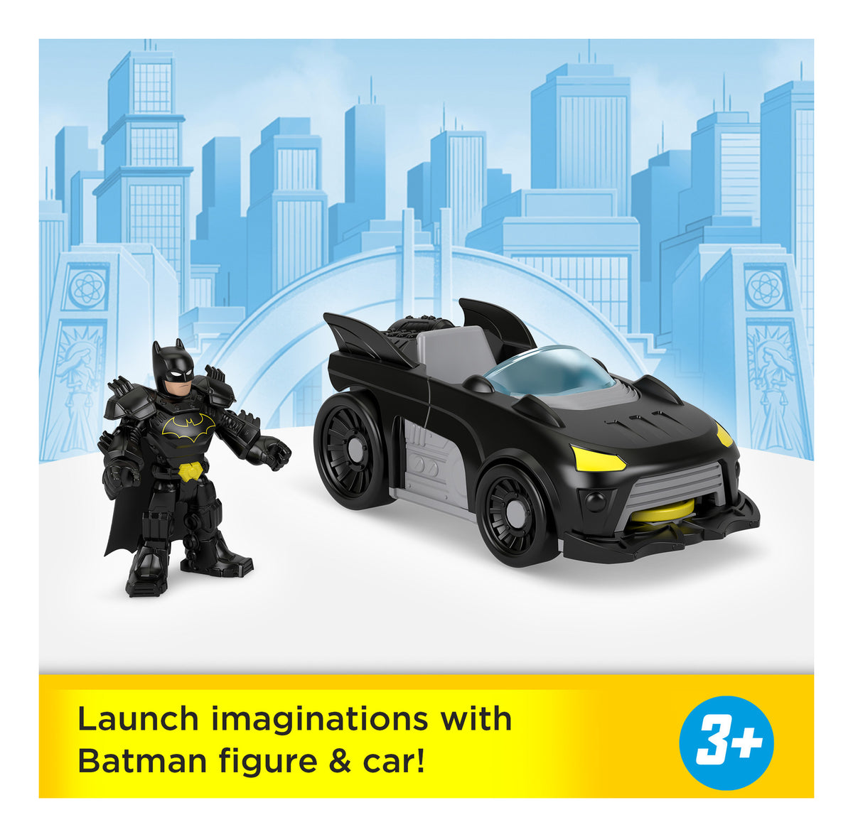 Imaginext DC Super Friends Deluxe Batmobile Vehicle