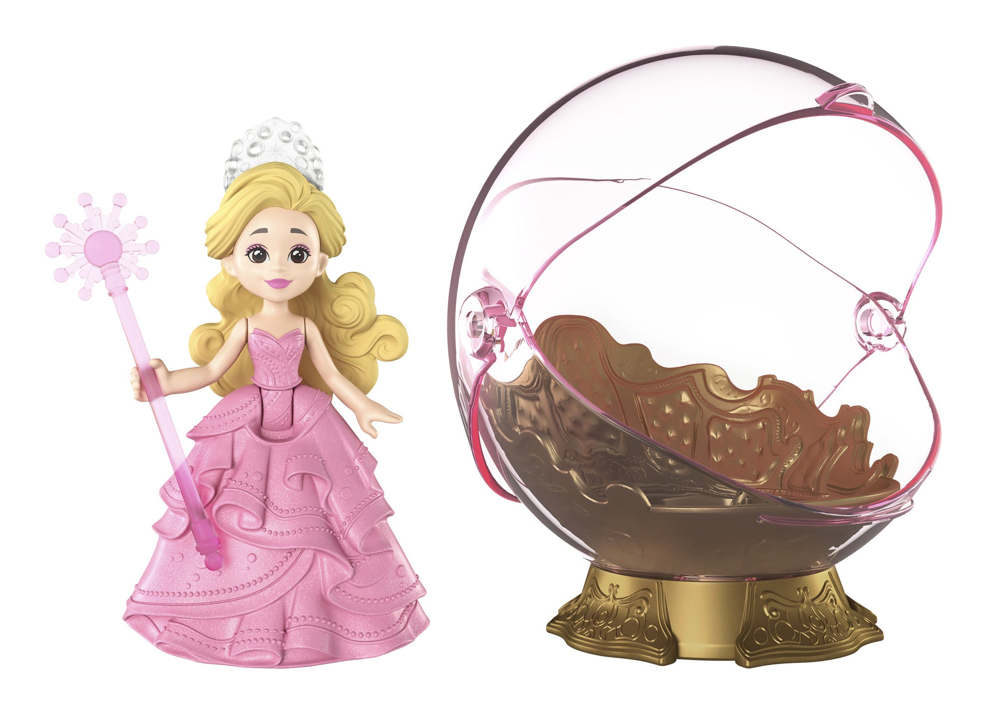 Wicked Glinda’s Floating Bubble Toy with Vehicle and Small Doll