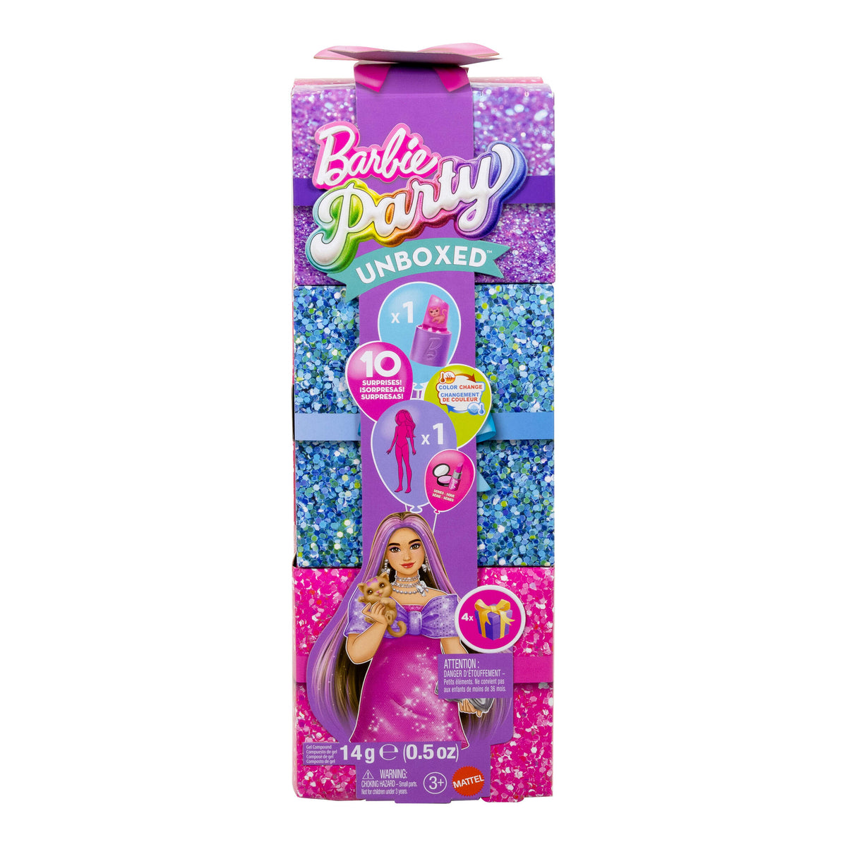 Barbie Party Unboxed Glam Party Pink Sparkle Doll & Accessories