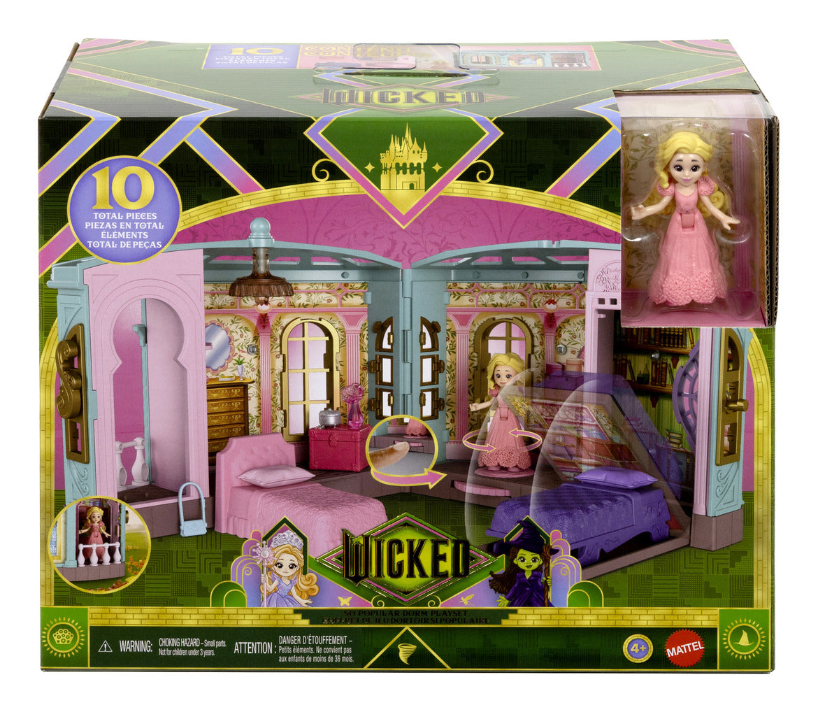 Mattel Wicked Glinda's So Popular Dorm Small Doll Playset