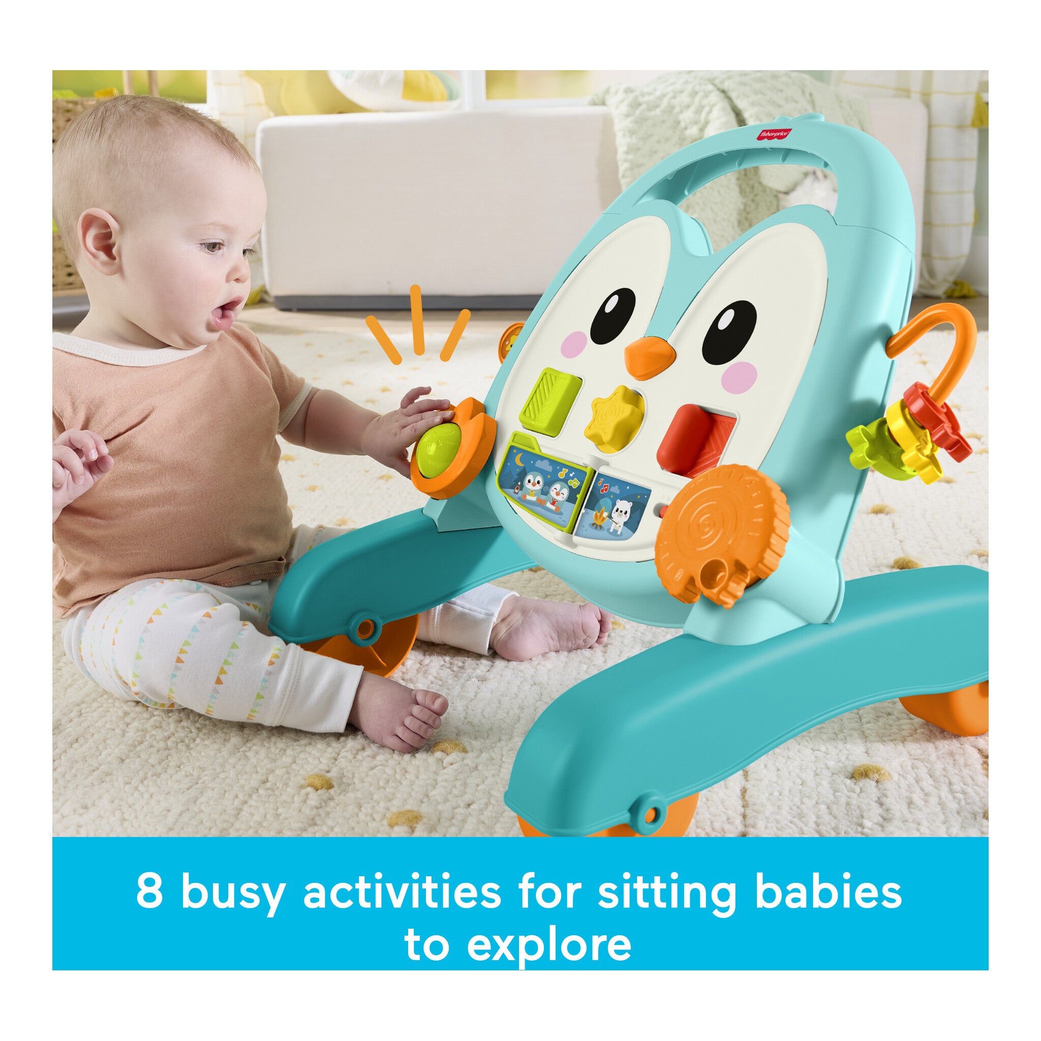 Fisher-Price 2-in-1 Musical Penguin Activity Walker