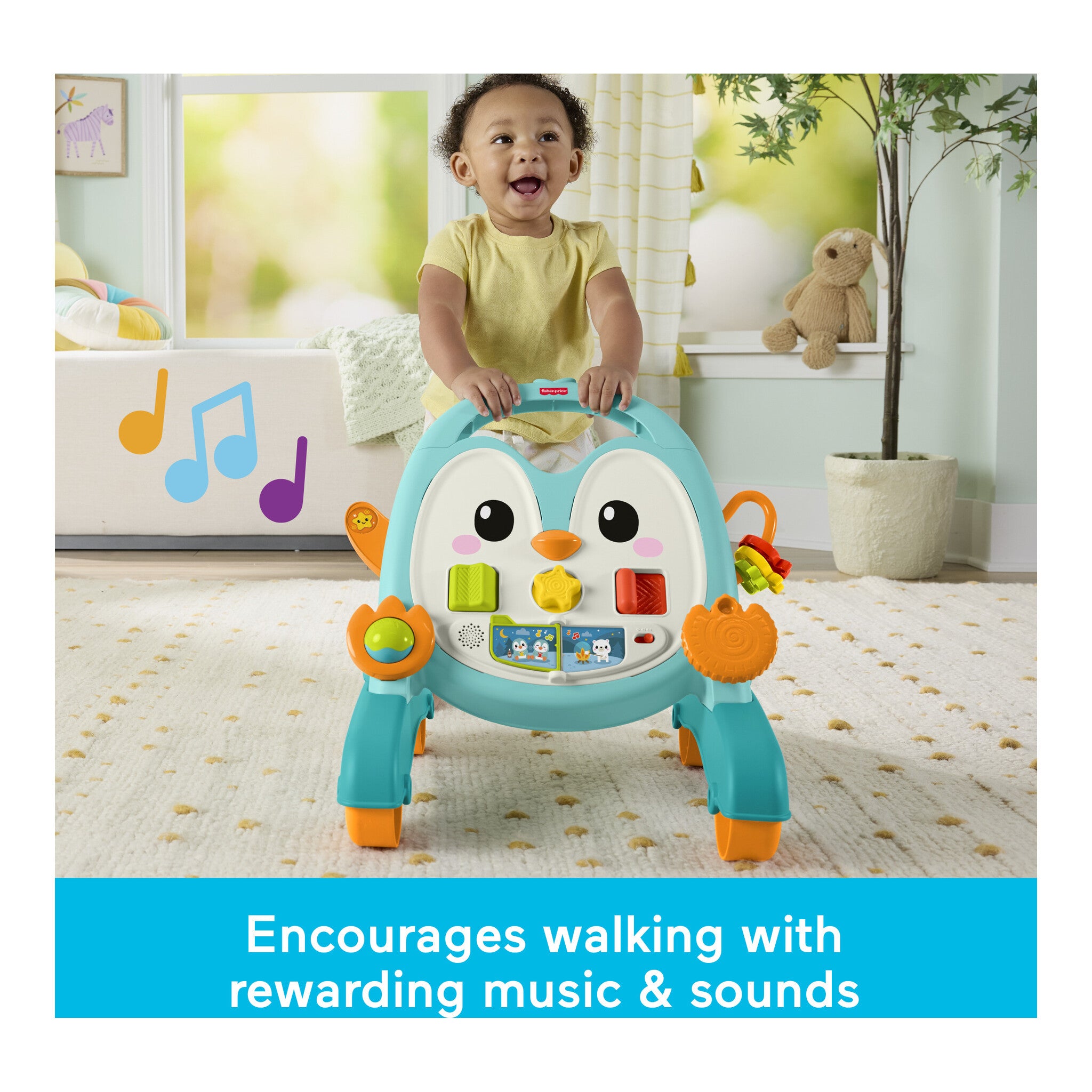 Fisher-Price 2-in-1 Musical Penguin Activity Walker