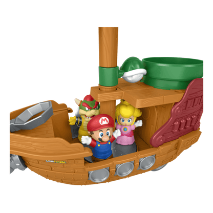 Fisher-Price Little People Bowser's Airship Mighty Playset With Figures And Accessories