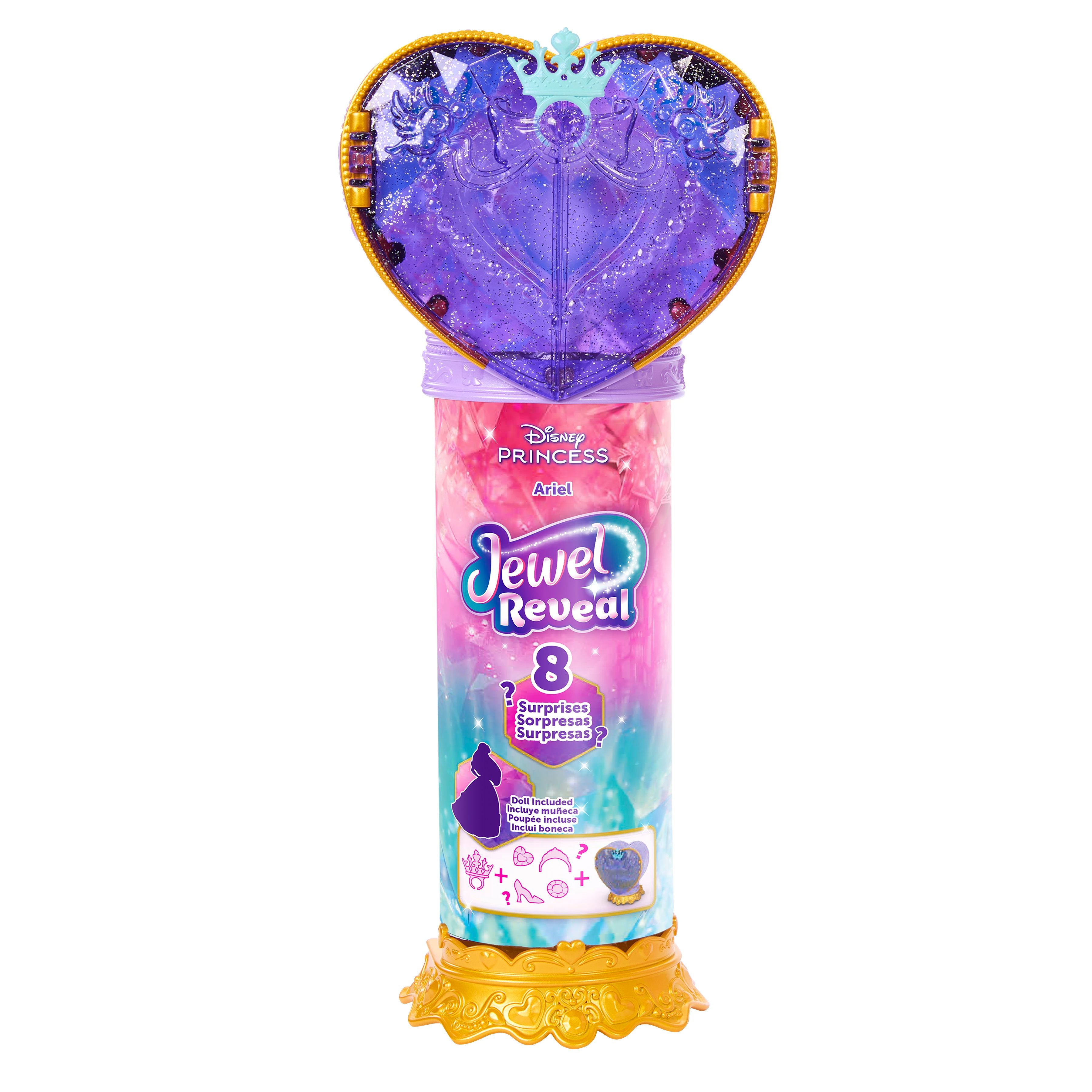 Disney Princess Jewel Reveal Ariel Doll with 8 Surprises