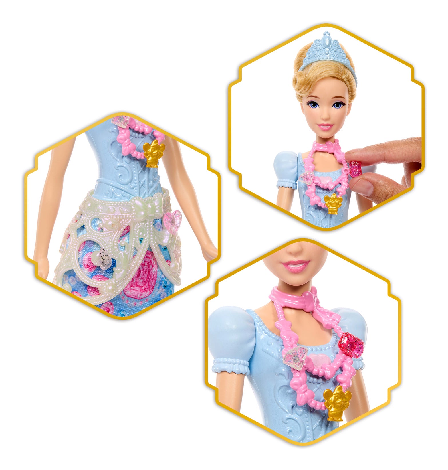 Disney Princess Jewel Reveal Cinderella Doll with 8 Surprises