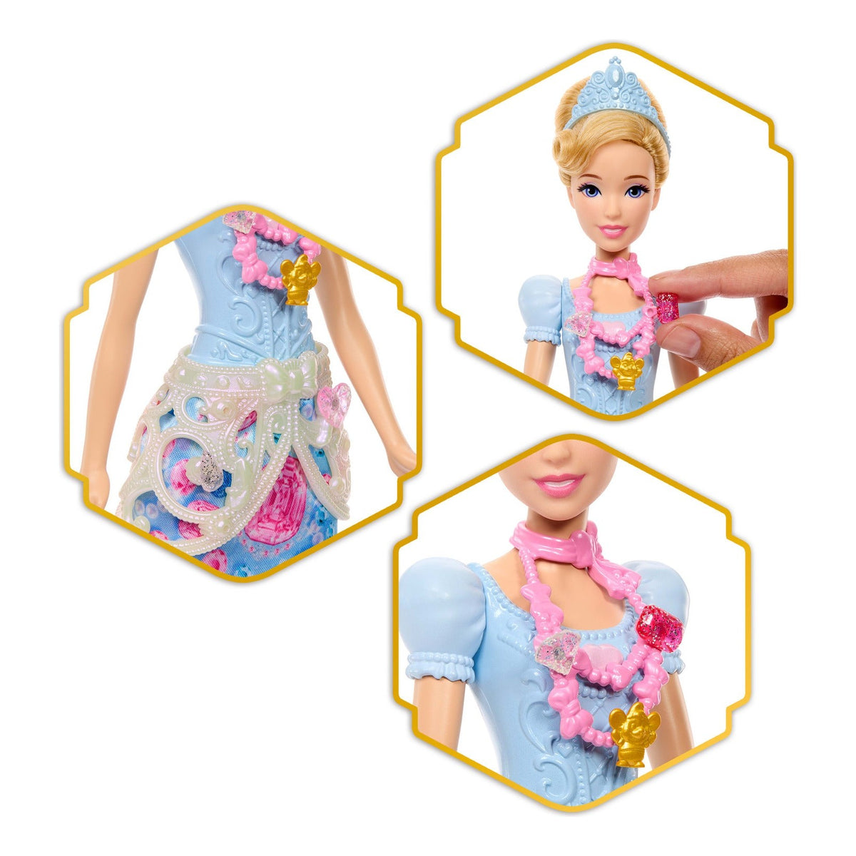 Disney Princess Jewel Reveal Cinderella Doll with 8 Surprises