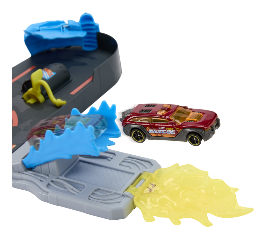 Hot Wheels City Super Fire Station Rescue Playset with Fire Truck