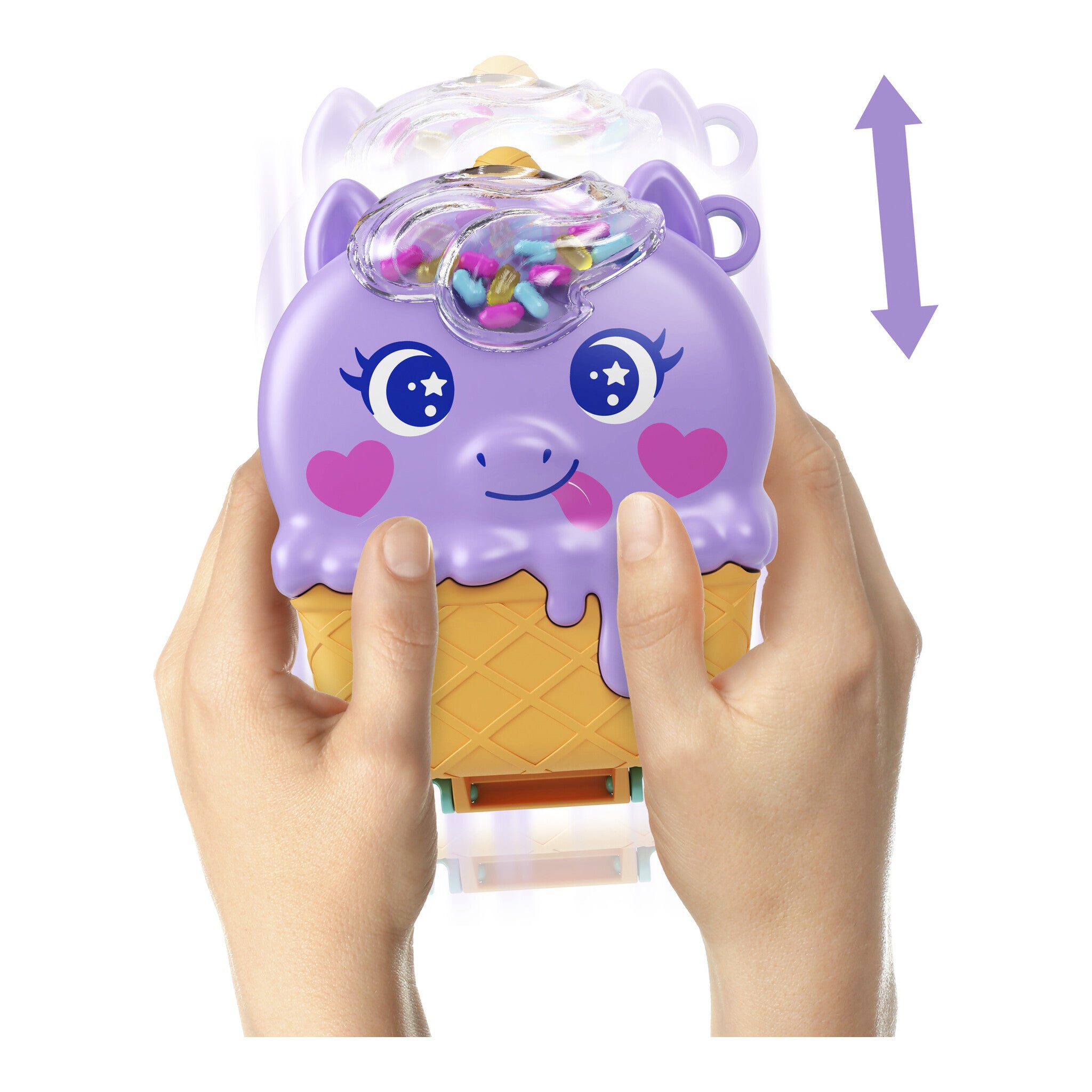 Polly Pocket Core Compact Unicorn Cone Playset