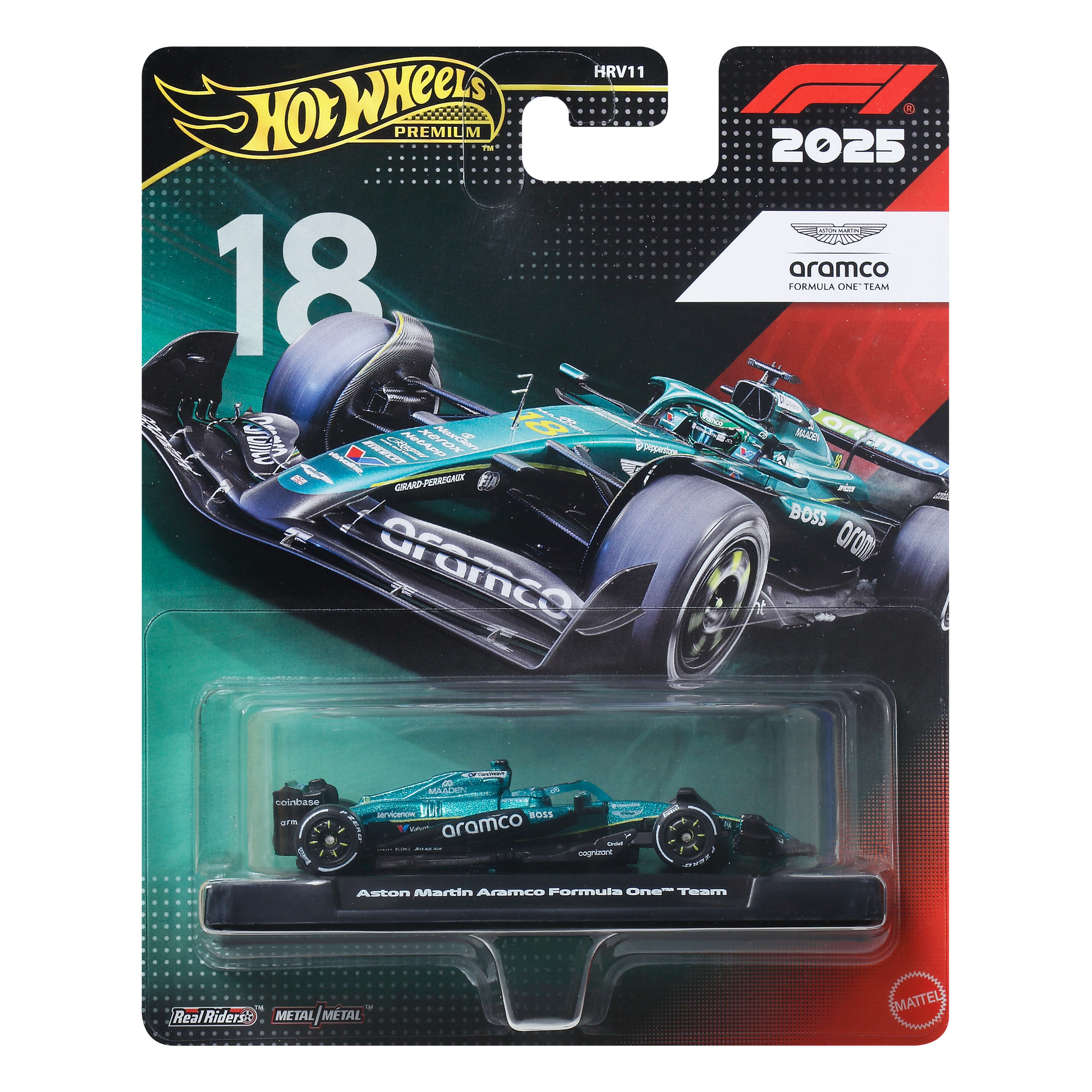 Hot Wheels Premium Formula 1 Aston Martin Aramco #18 Lance Stroll