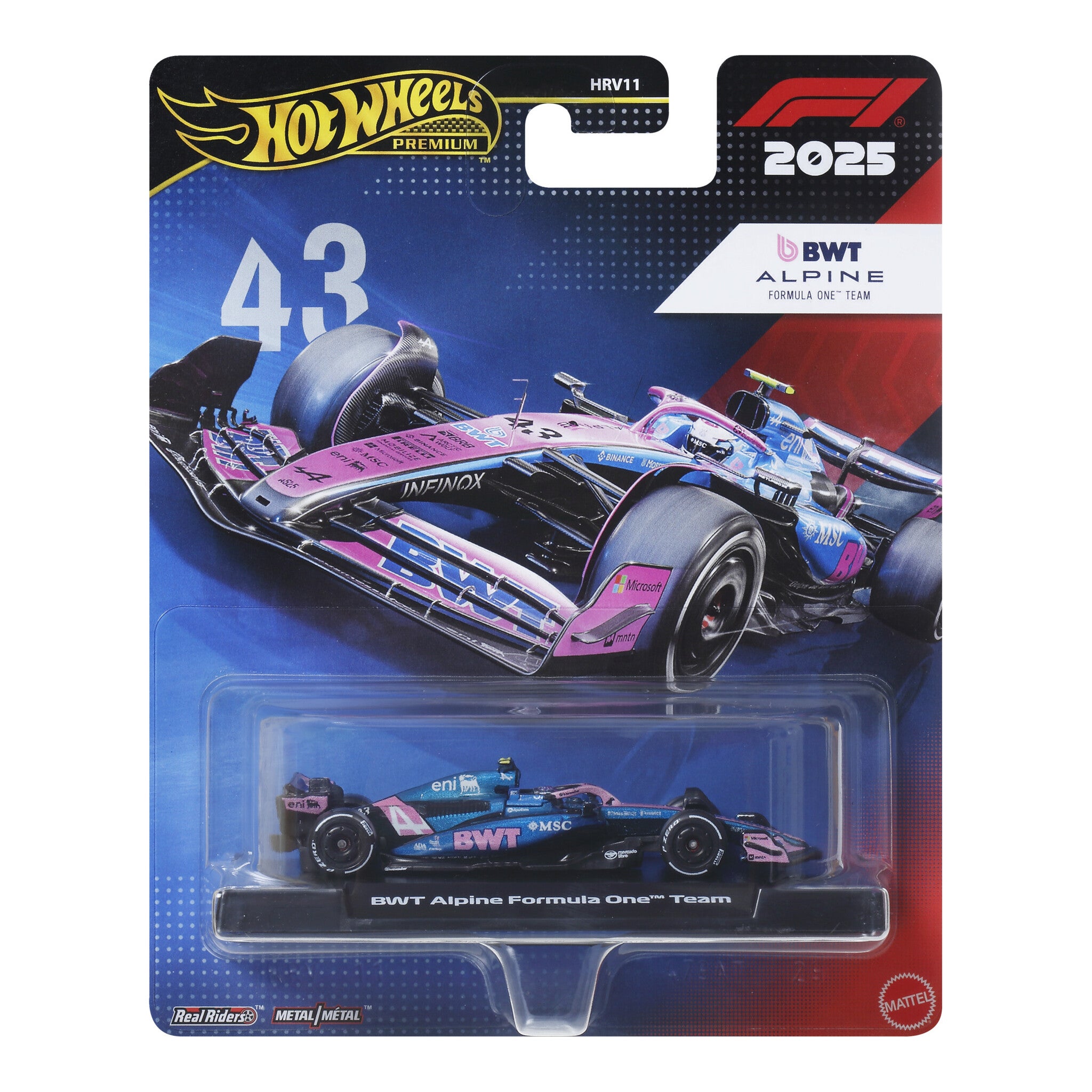 Hot Wheels Premium Formula 1 BWT Alpine F1 Team Jack Doohan 1:64