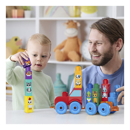 MEGA BLOKS First Builders Build & Match Animal Tractor 30-Piece Set