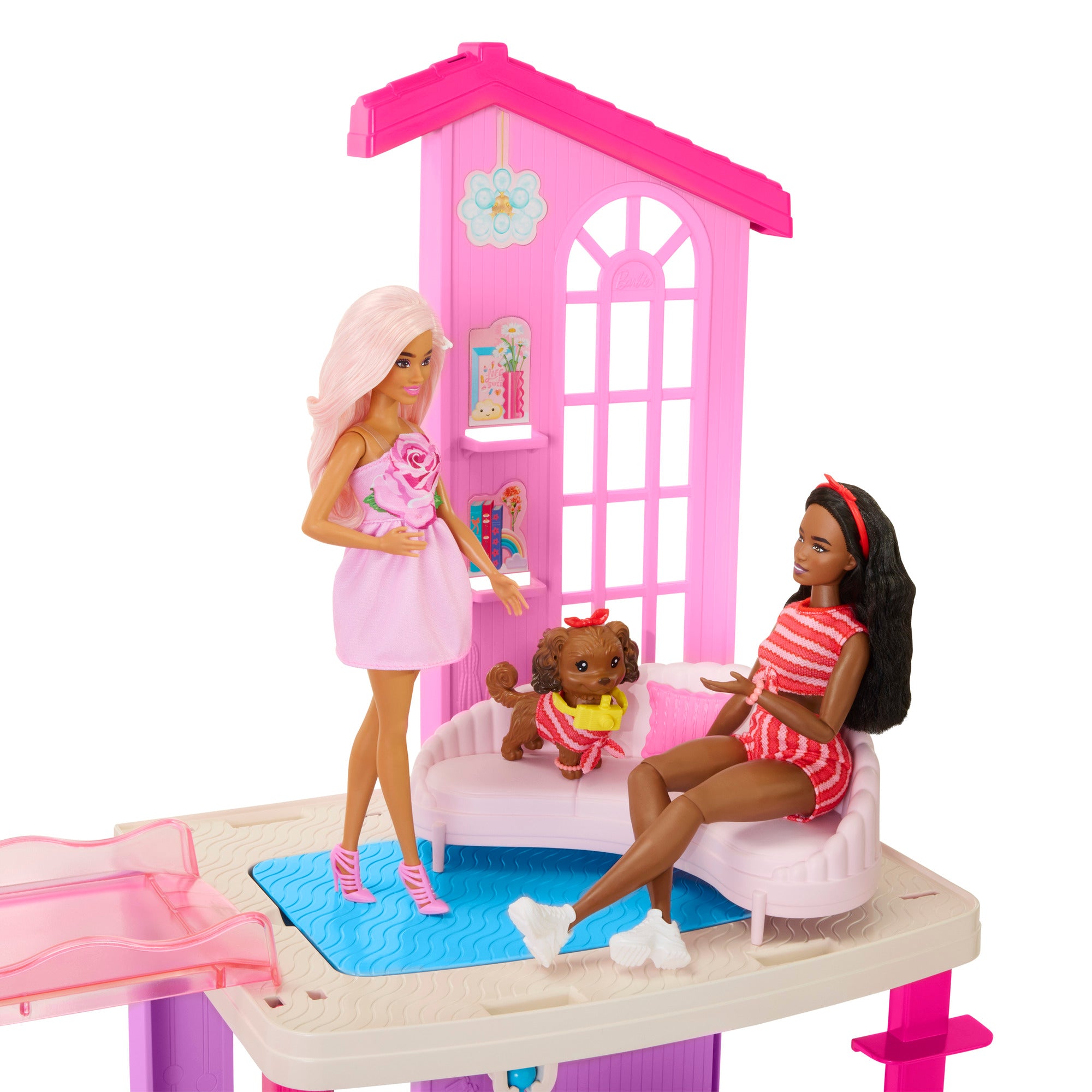 Barbie DreamHouse Dollhouse 2026 with 2 Pools, 2 Slides and 65+ Accessories