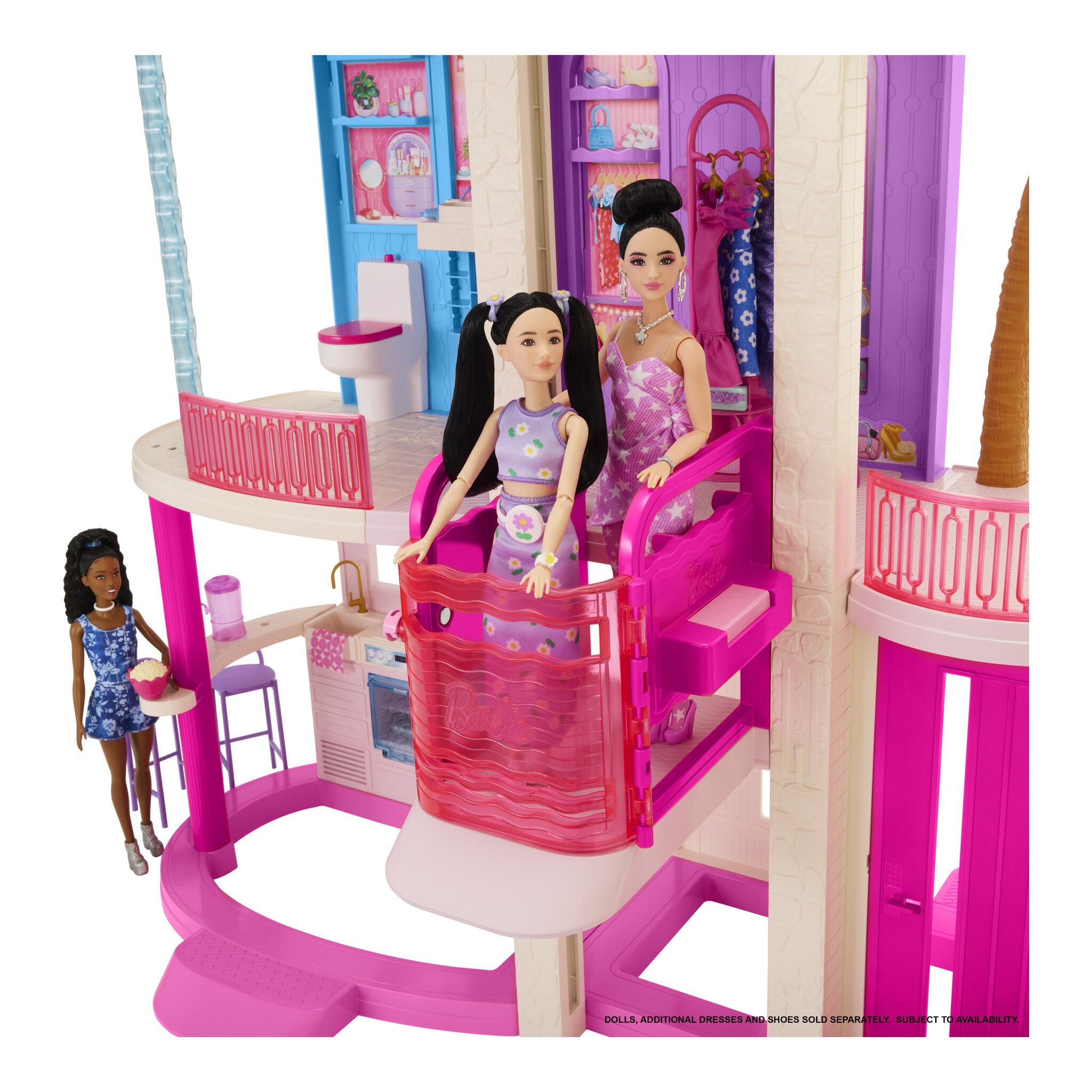 Barbie DreamHouse Dollhouse 2026 with 2 Pools, 2 Slides and 65+ Accessories