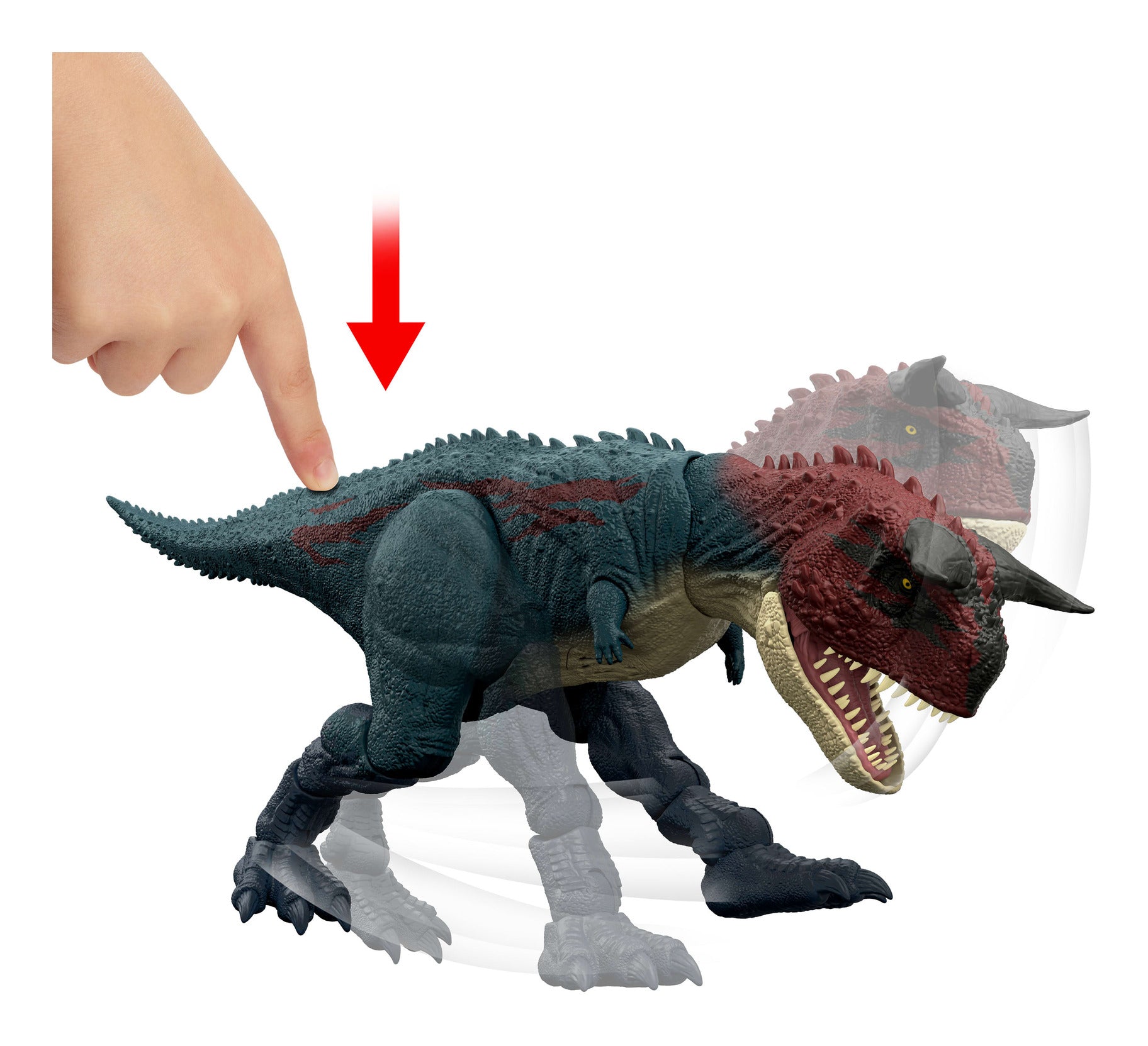 Jurassic World Charge 'N Chomp Carnotaurus Dinosaur Action Figure