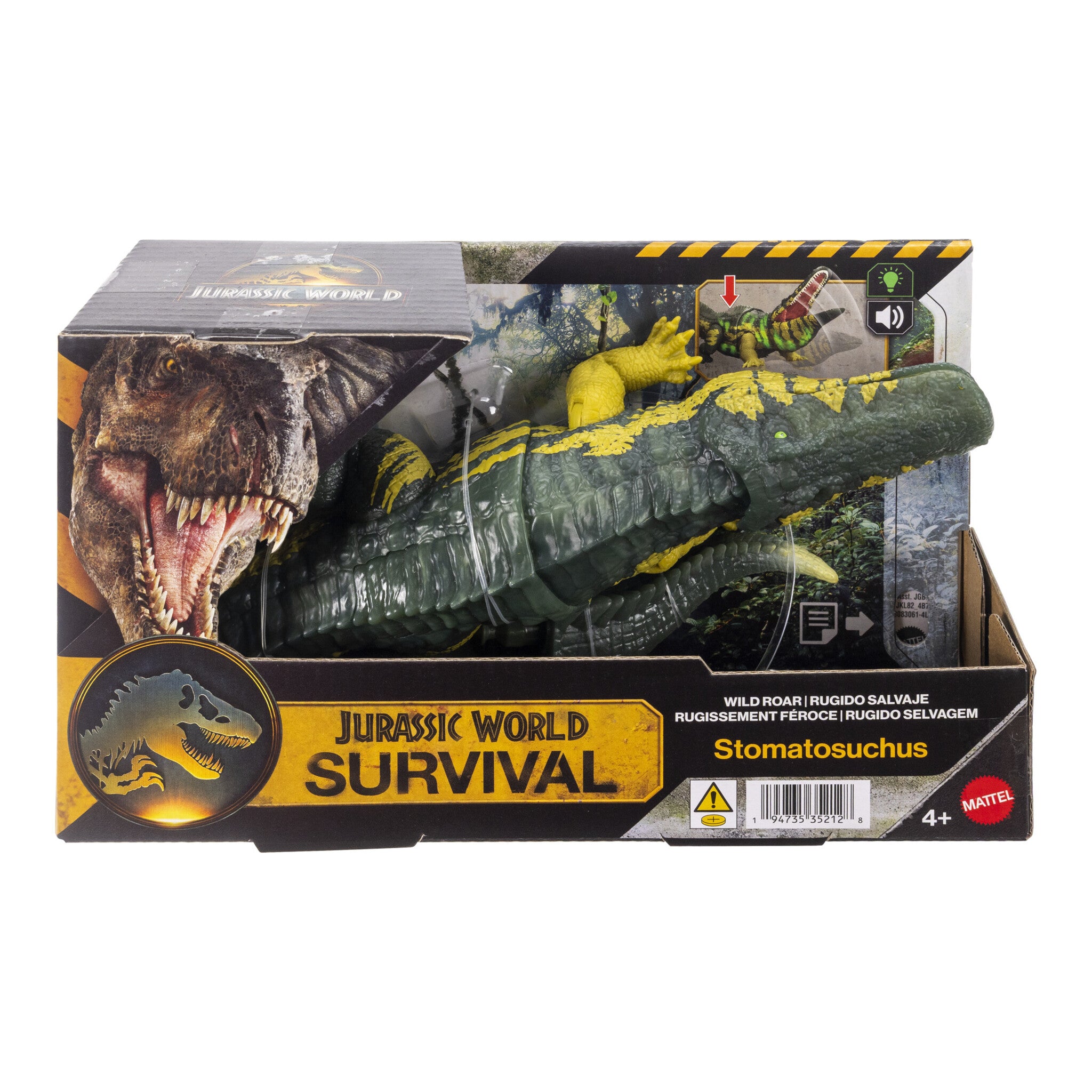 Jurassic World Wild Roar Stomatosuchus Dinosaur Action Figure