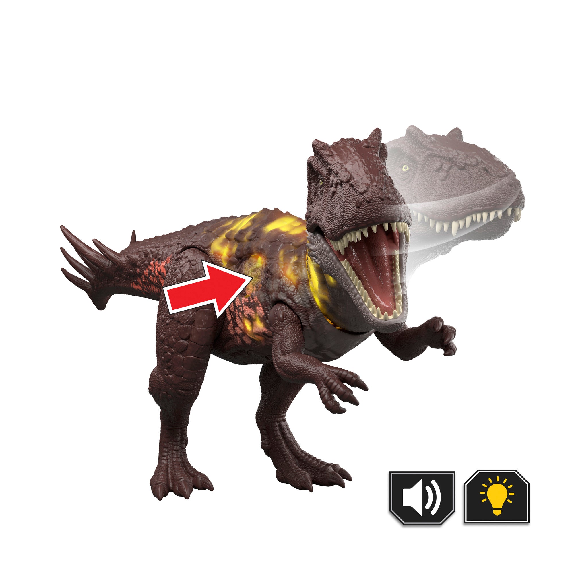 Jurassic World Wild Roar Metriacanthosaurus Dinosaur Action Figure