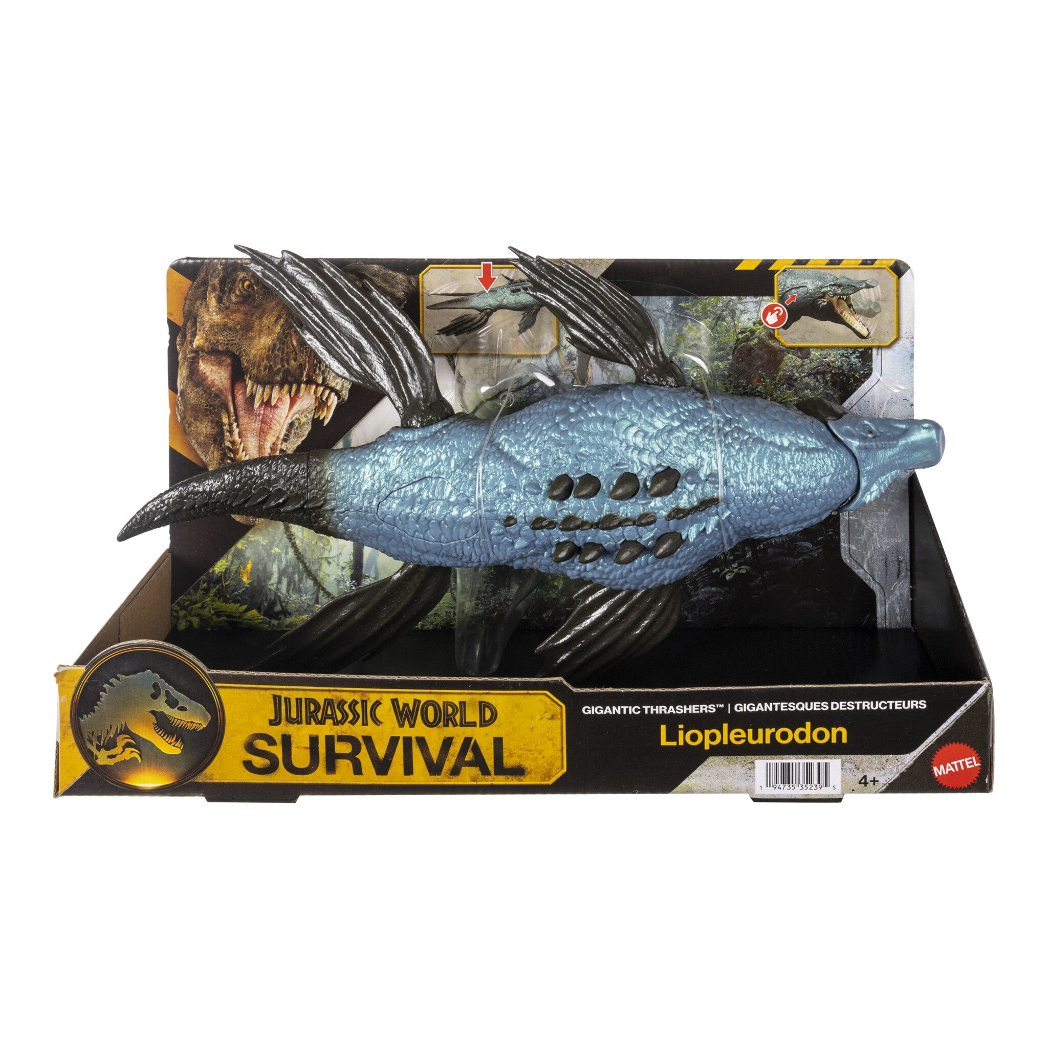 Jurassic World Gigantic Thrashers Liopleurodon Dinosaur Figure