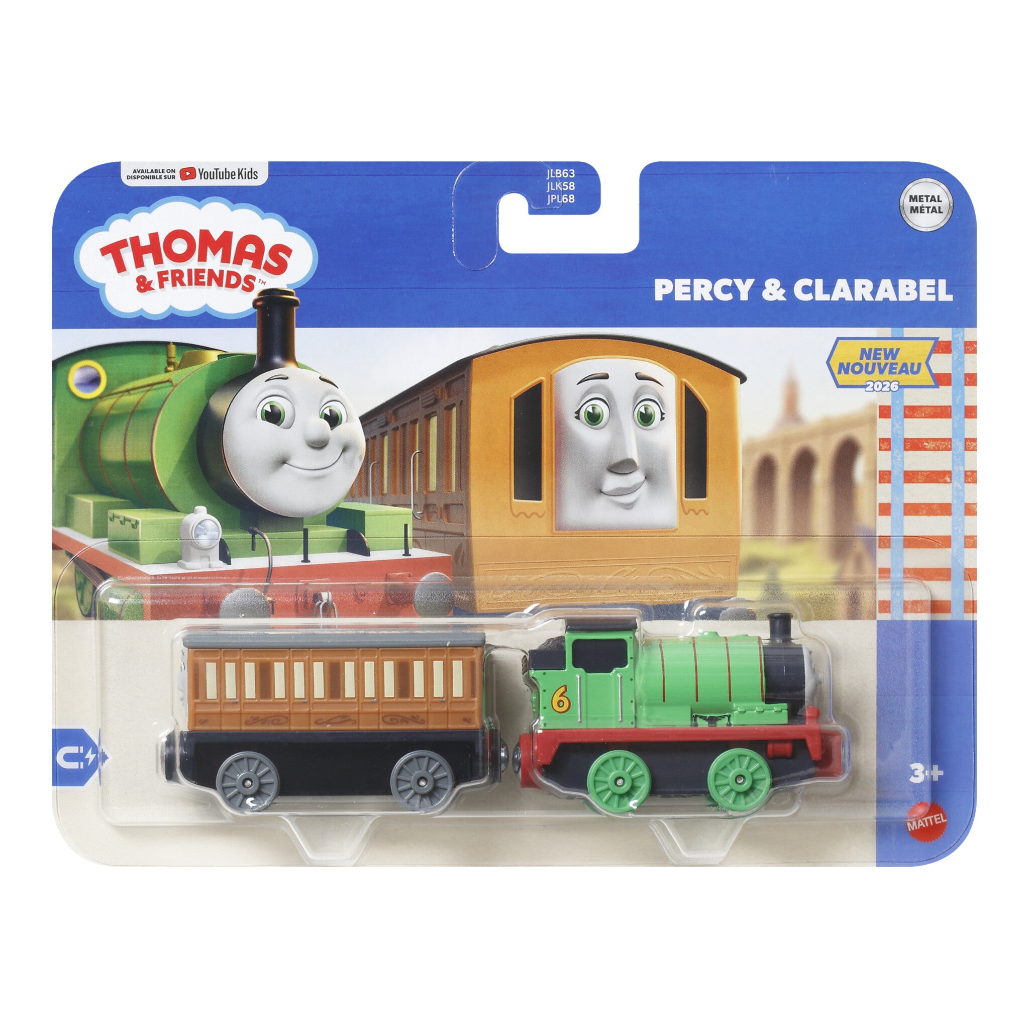 Thomas & Friends Percy & Clarabel Deluxe Die-Cast Train Set
