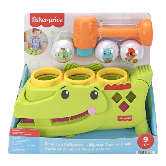 Fisher-Price Sit & Tap Rolligator Activity Toy