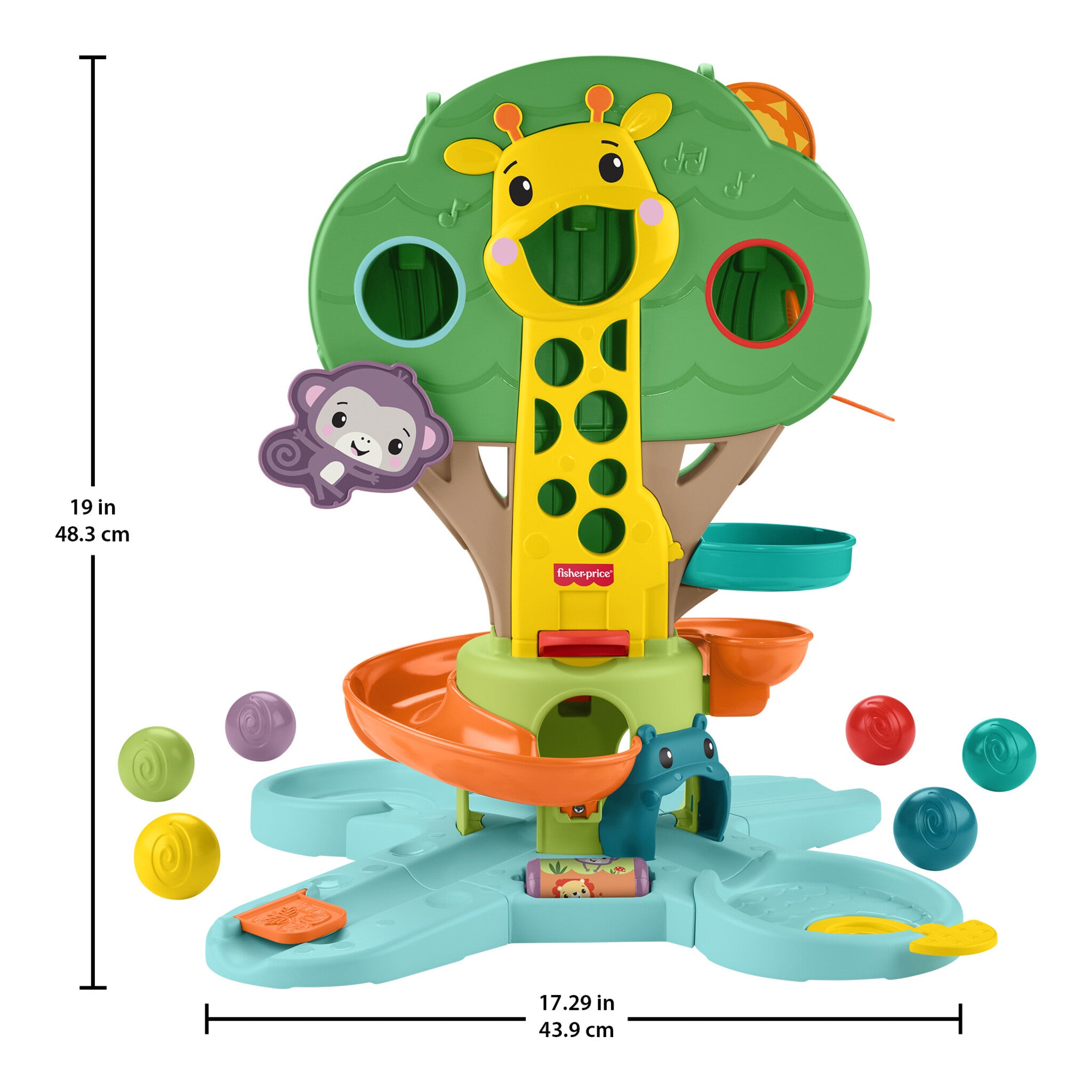 Fisher-Price Sit-To-Stand Jungle Tree Musical Ball Drop Activity Centre